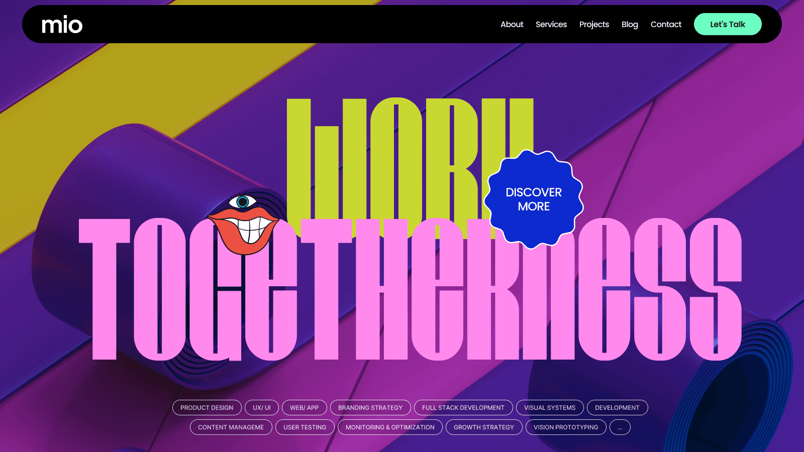 Web browser displaying photography website