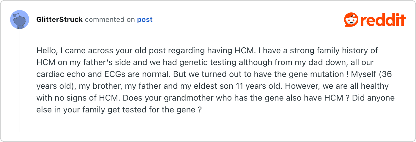 Post on Reddit