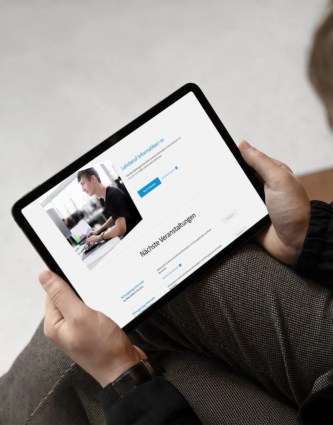 Berufsbildungscenter UI-Design