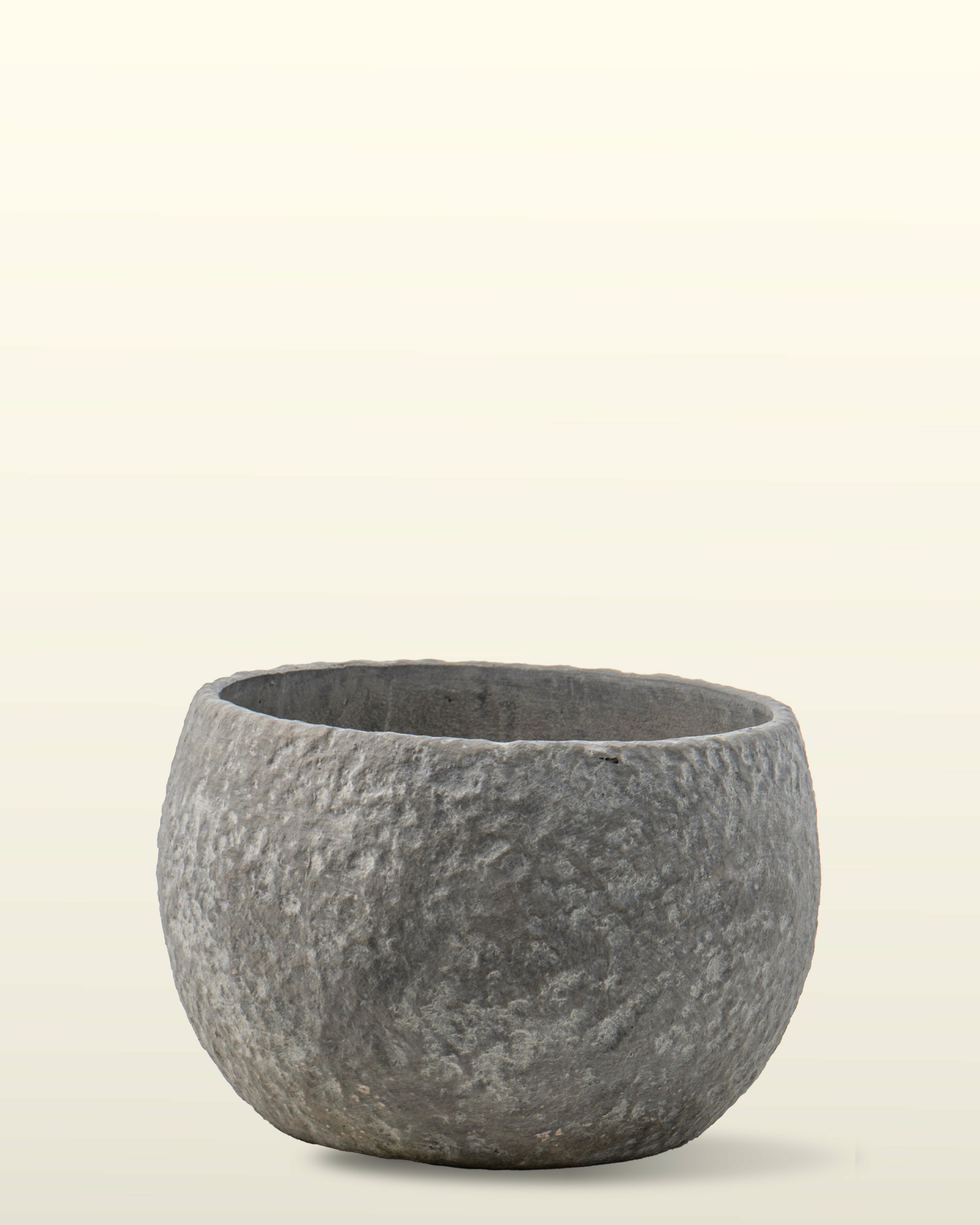 حوض فايبر كلاي رمادي — 41.5×41.5×26 سم — البيت الأخضر