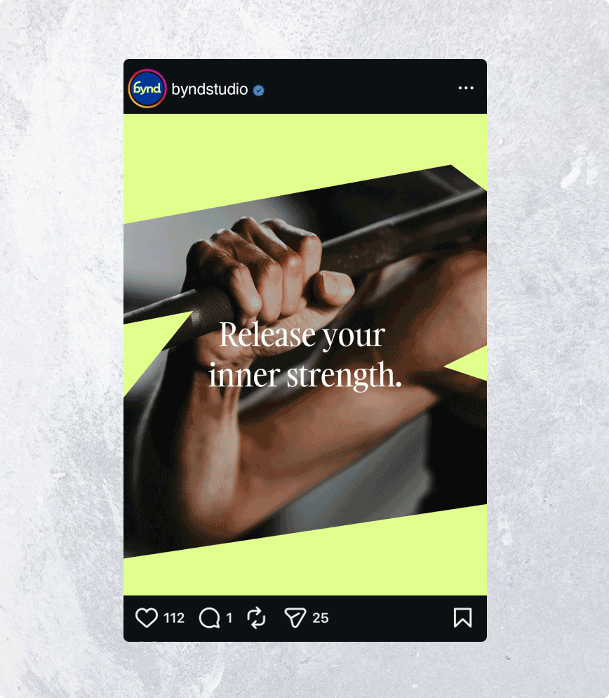 animation of varous social posts from instagram