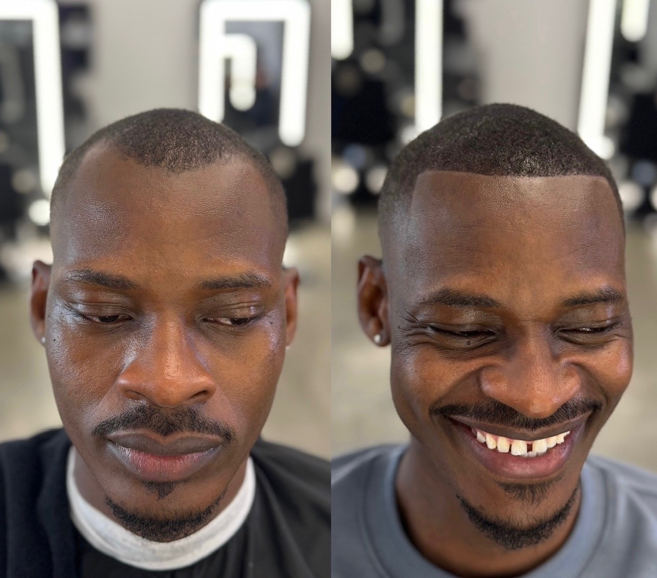 Hair enhancements, microfibers, fade, line up, Los Angeles, West Hollywood, Luxury