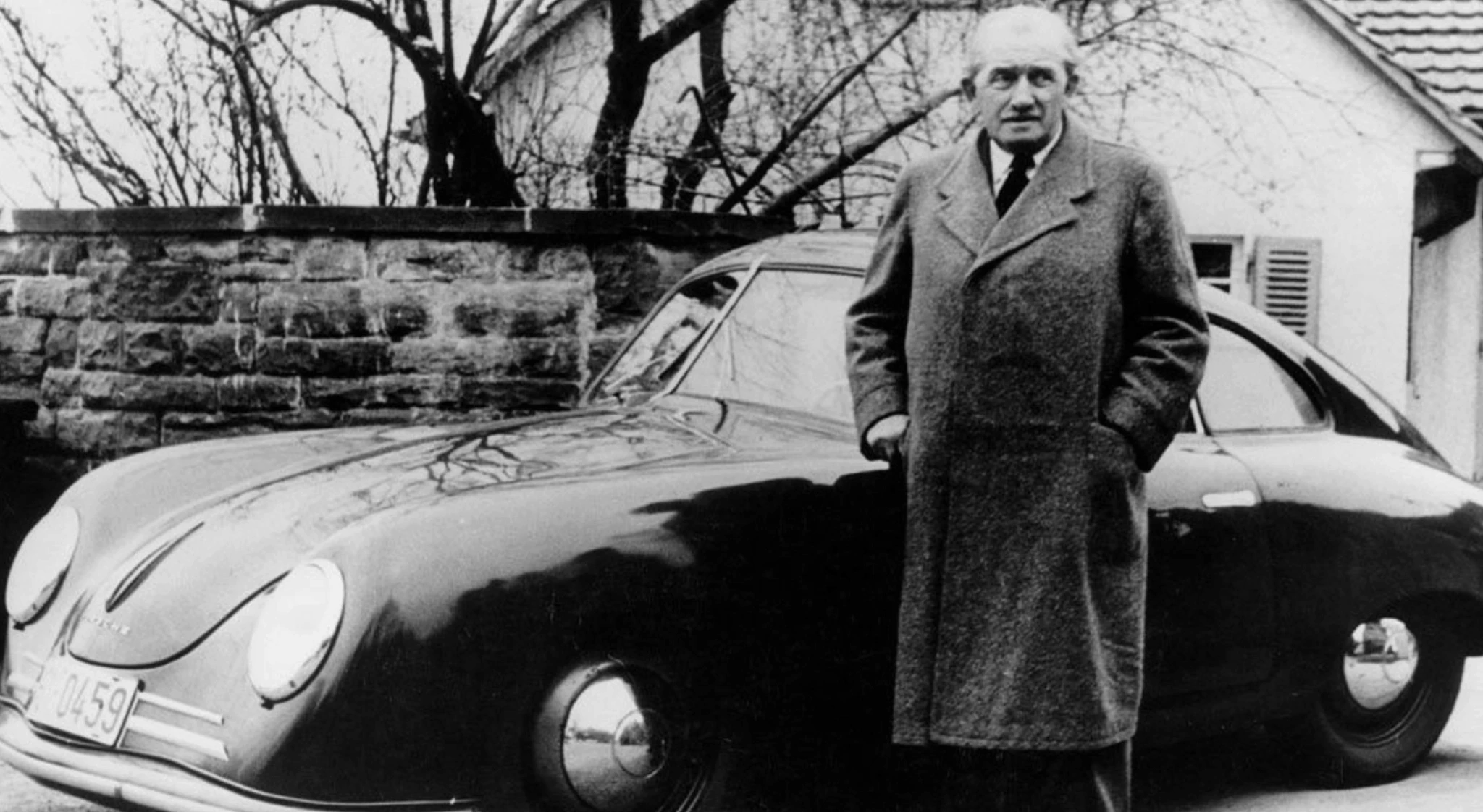 Porsche 356 alongside Ferdinand Porsche