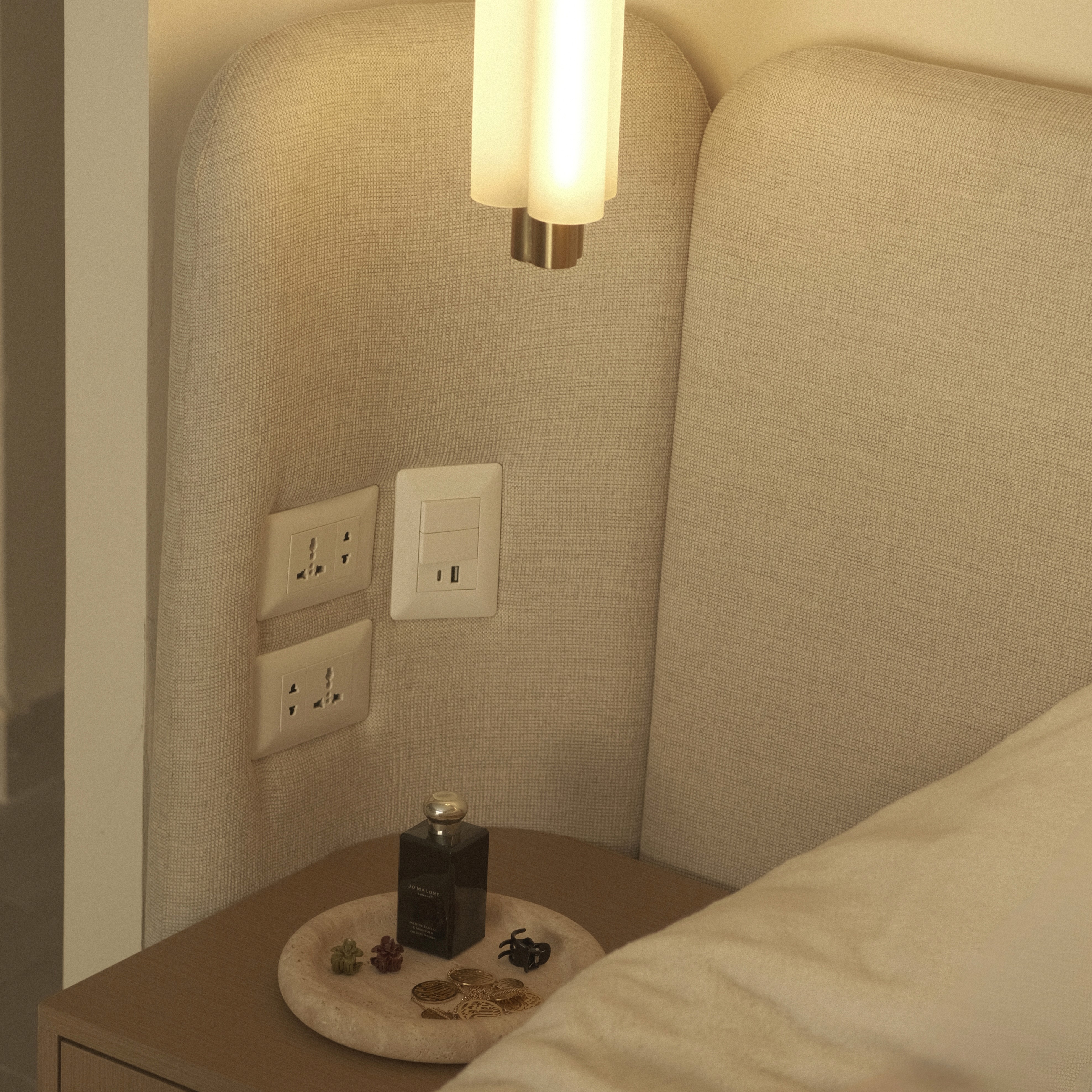 A scene of a ceramic plate with two pears on it