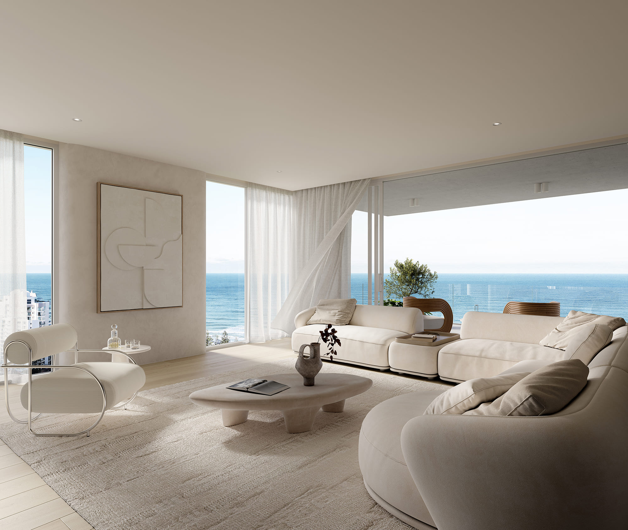 Banner Living Room in coast