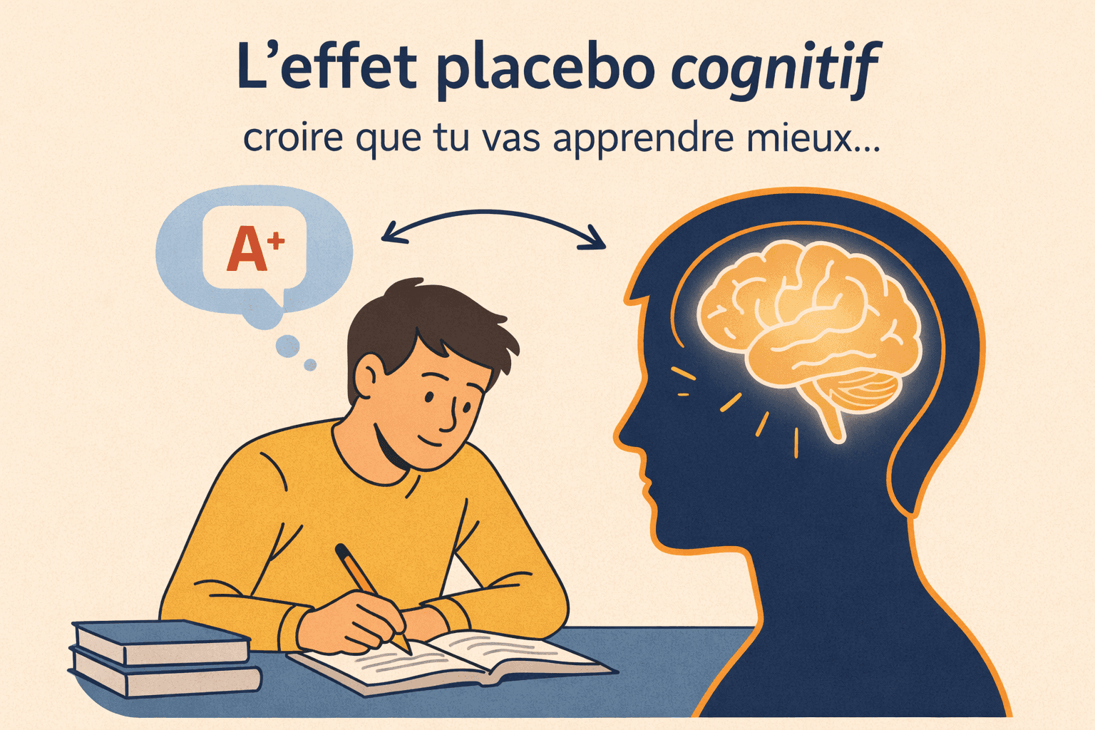 L’effet placebo cognitif : croire que tu vas apprendre mieux… te fait réellement apprendre mieux
