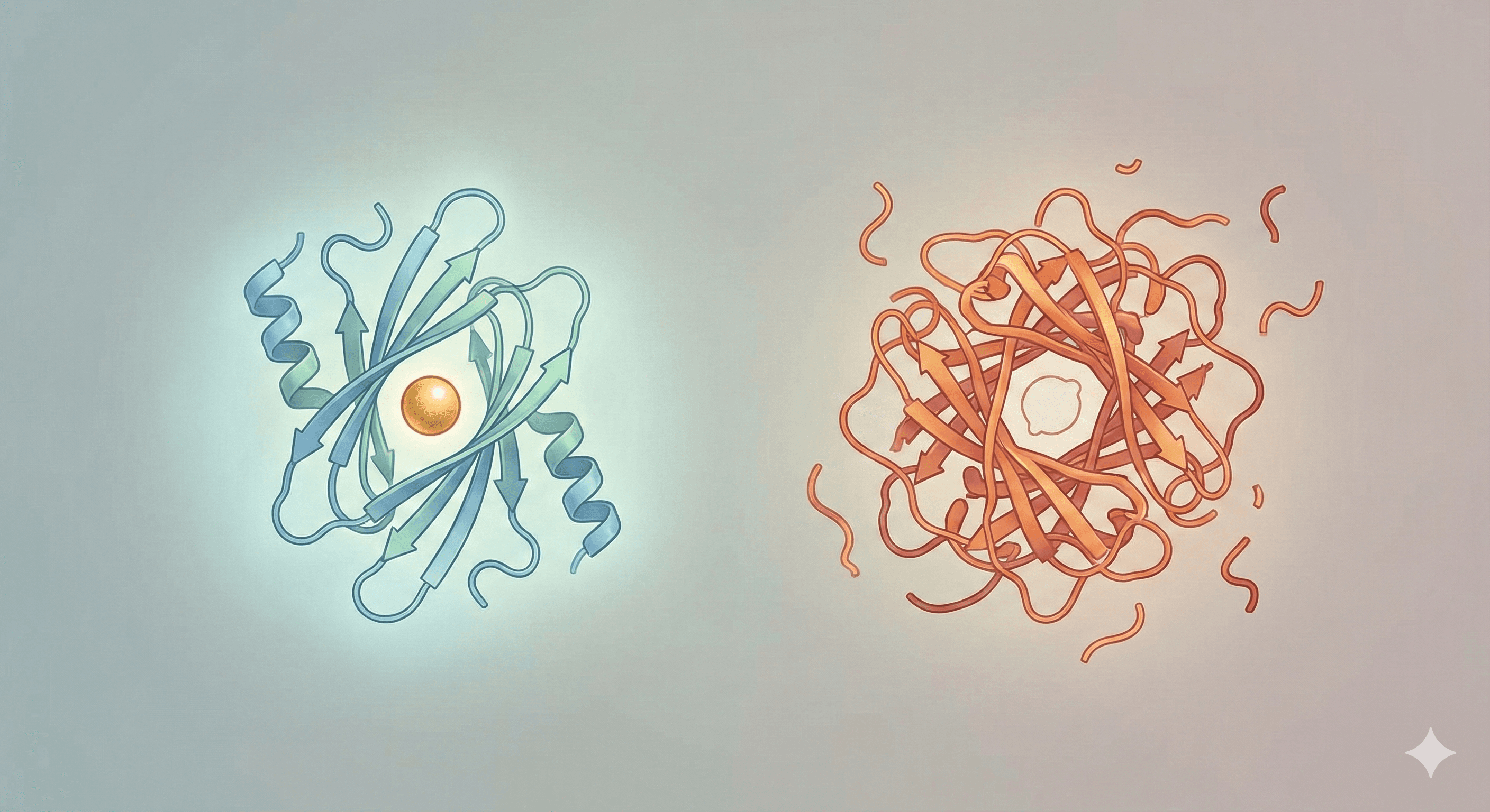 An Illustration Showcasing an Aggregated Protein Due to Lack of Cofactors