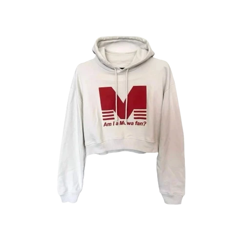 Mowalola Am I a Mowa Fan Cropped Hoodie
