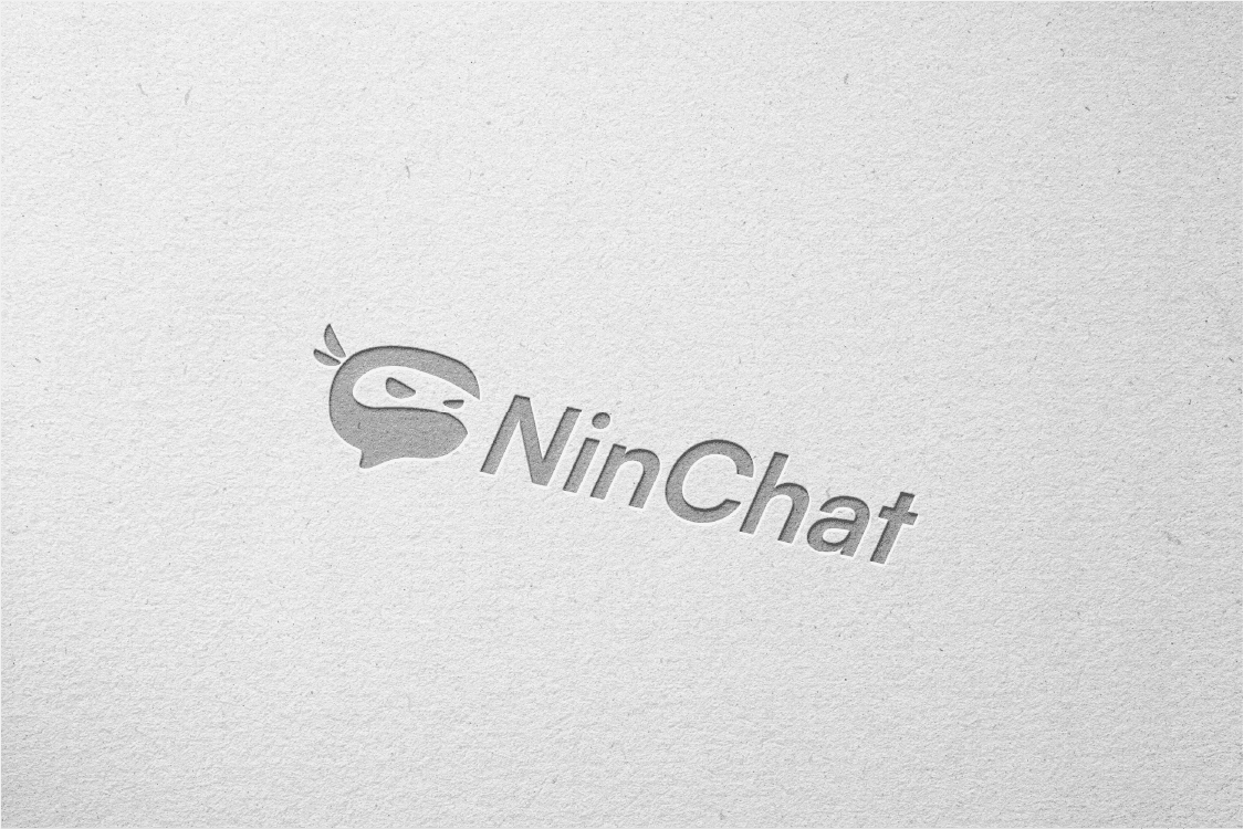 NinChat brand identity mockup