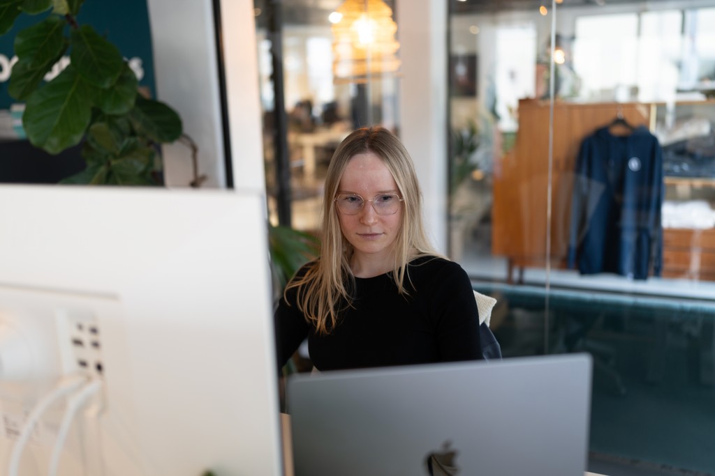 Polarsteps Backend Engineer Liza at office