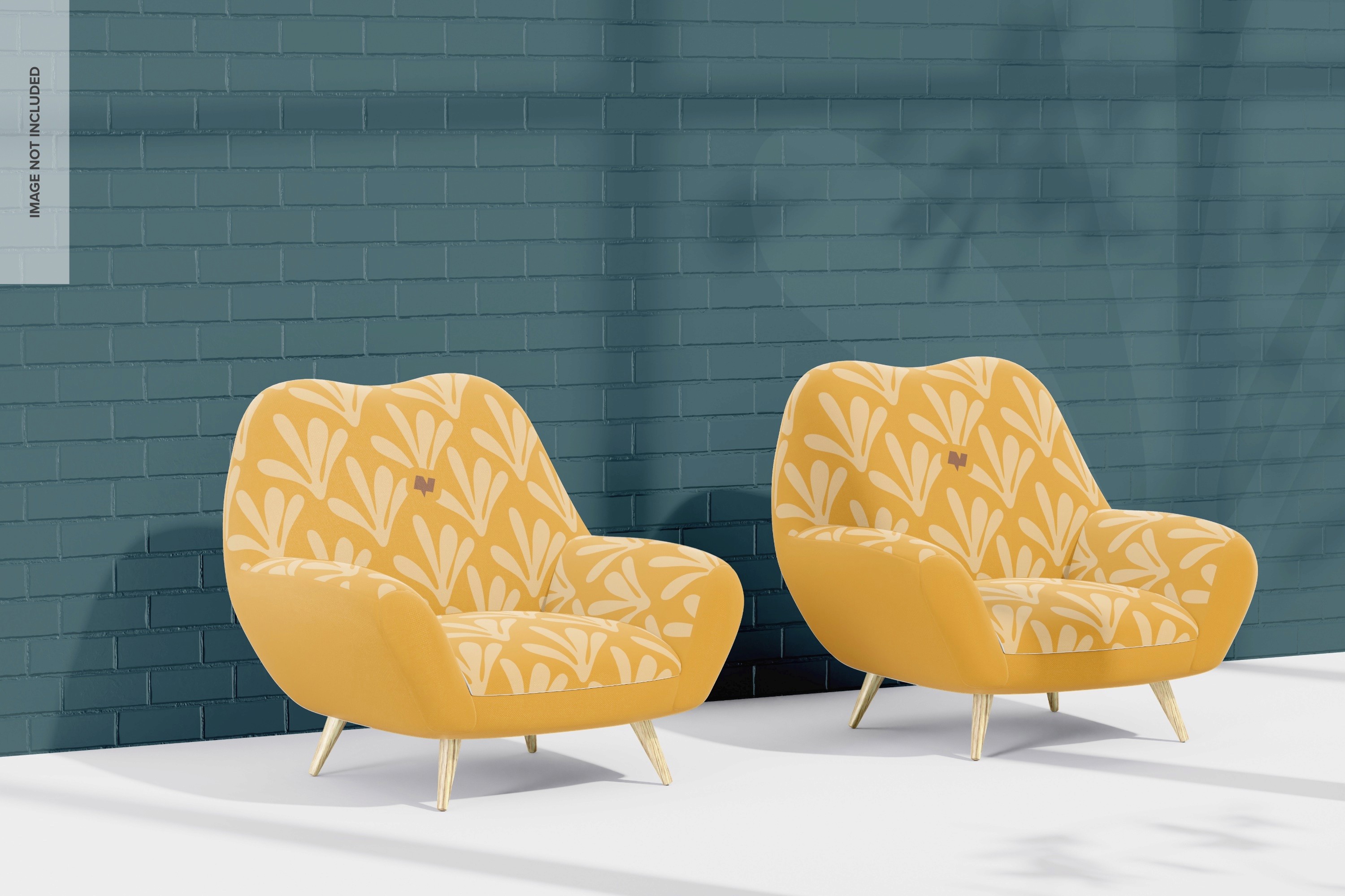 Sunlit minimalist corner with bench, artwork and plant.