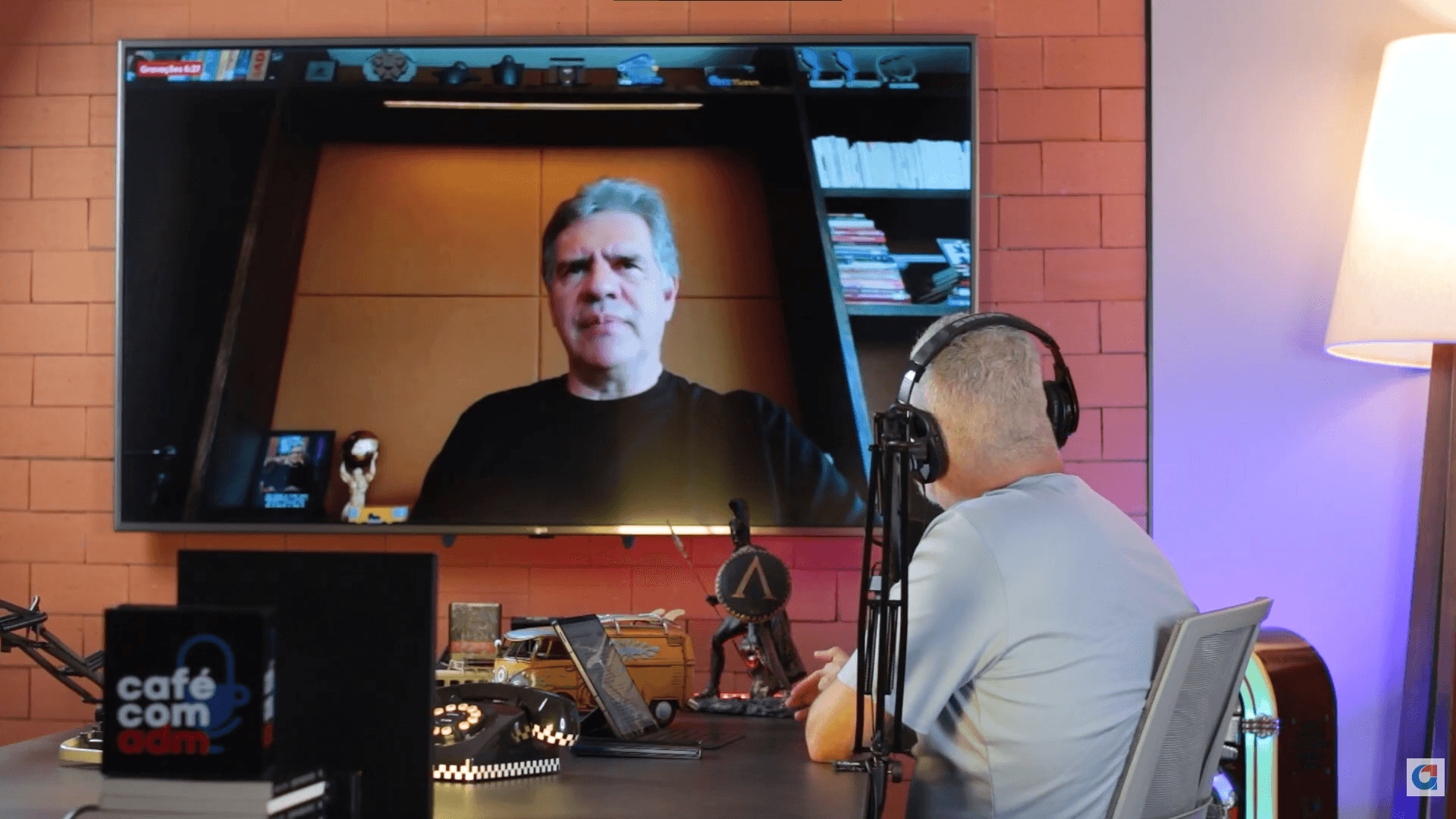 captura de tela do episódio 482 do Café com ADM