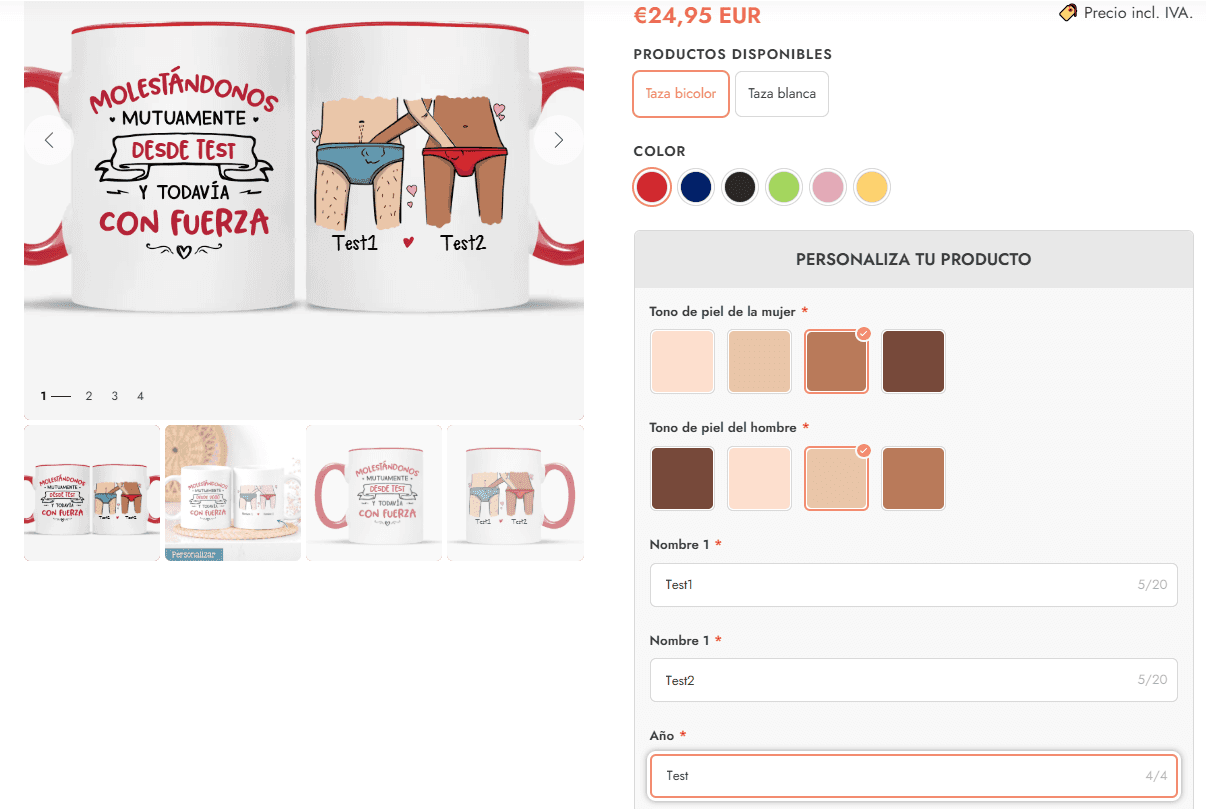 Amor1970s – Couples' Customization