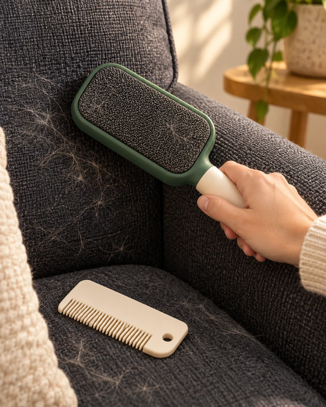 Fur Sweep in an everyday routine