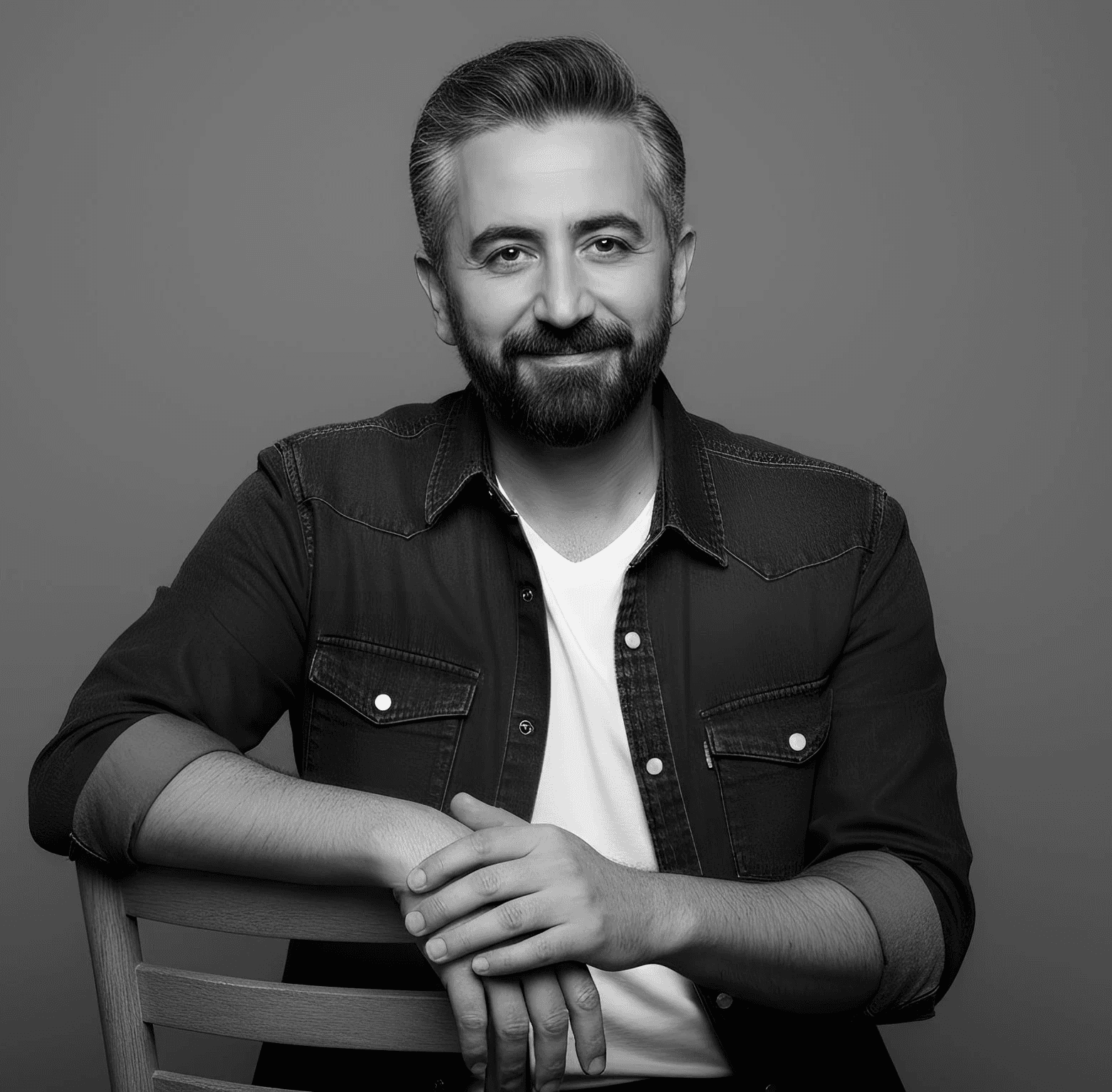 Portrait of a man with glasses and beard