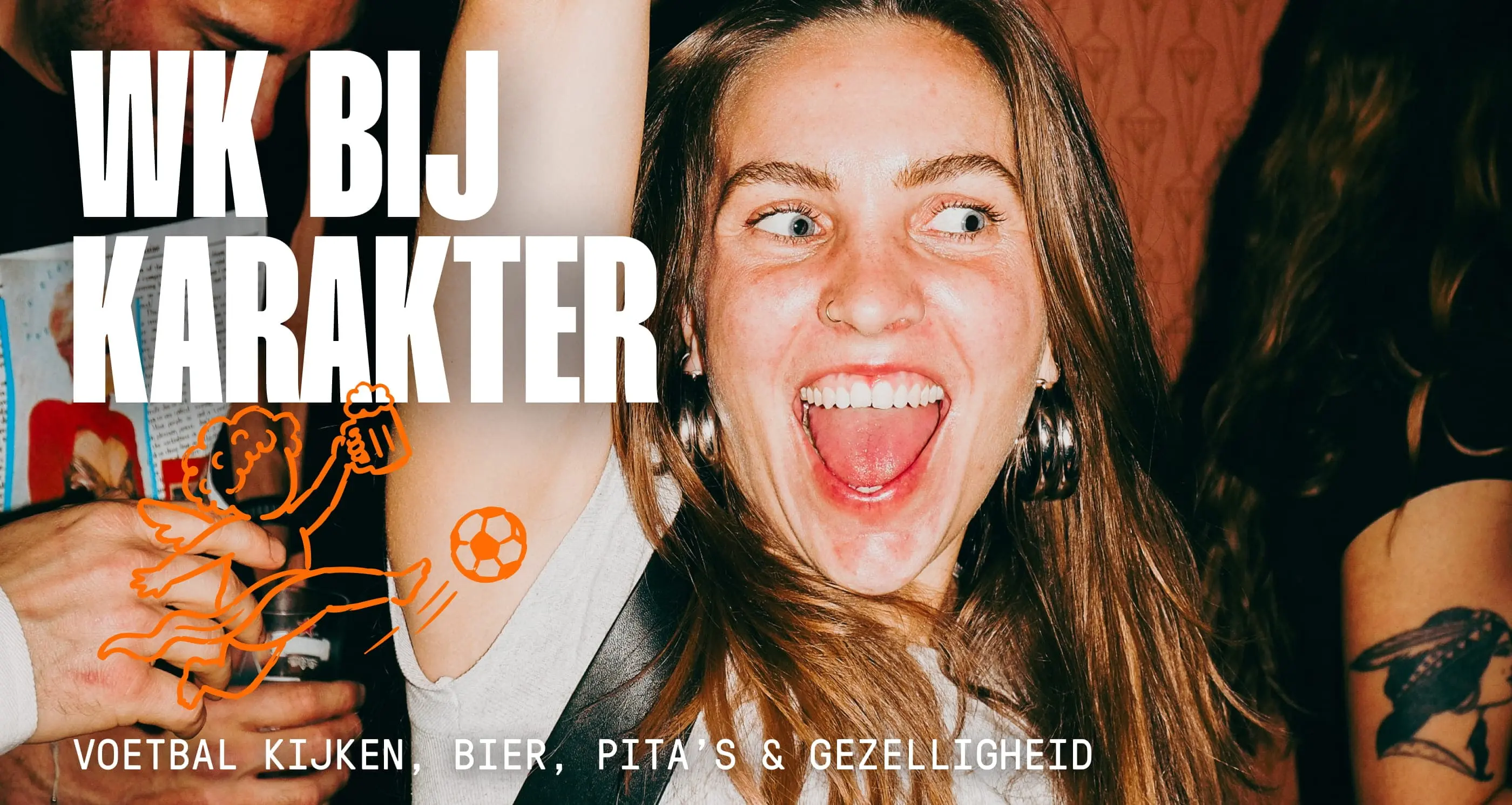 Pubquiz night at bar karakter
