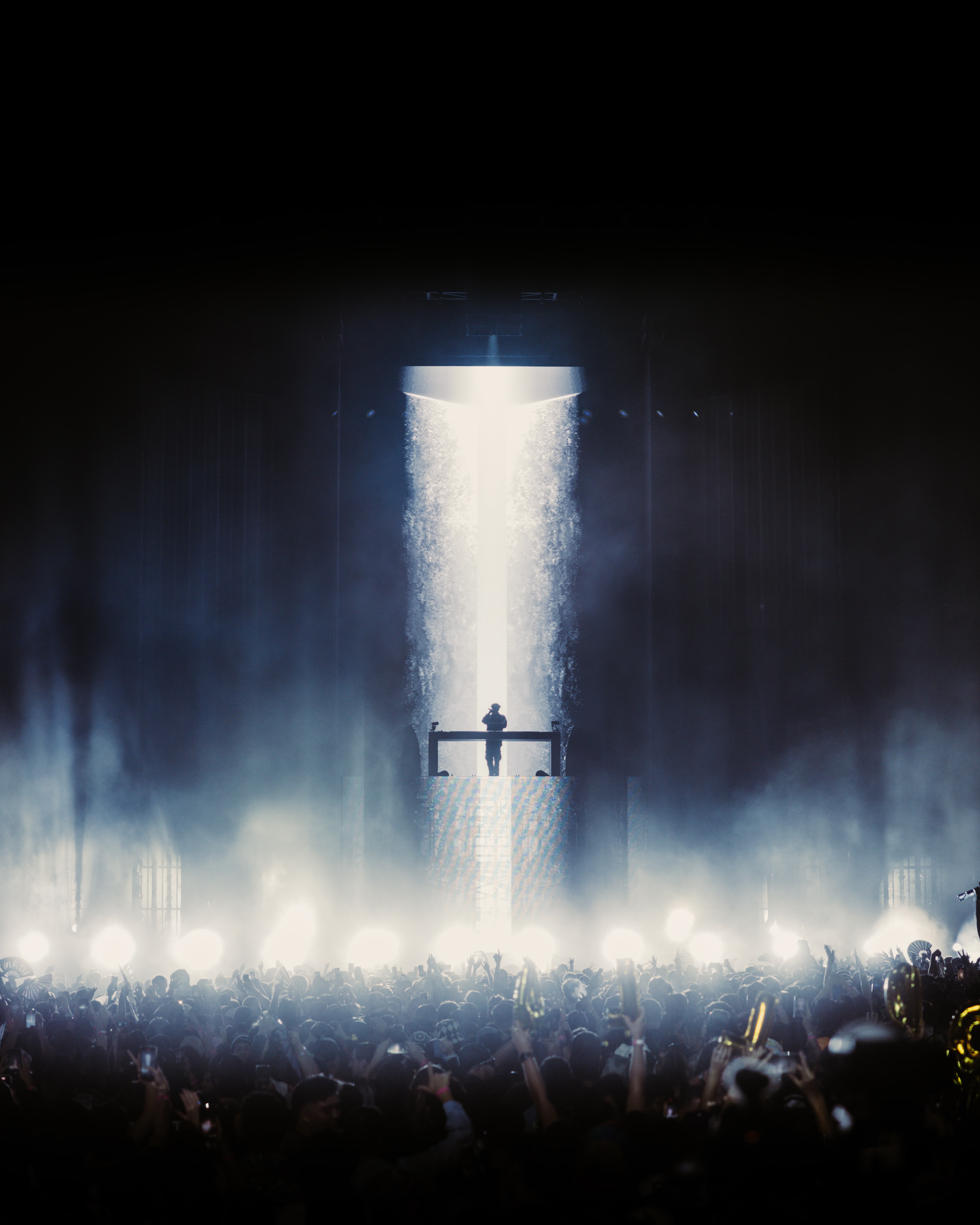 Dom Dolla live performance at Los Angeles State Historic Park to 40,000 fans, captured by Brandon Densley of A World Away