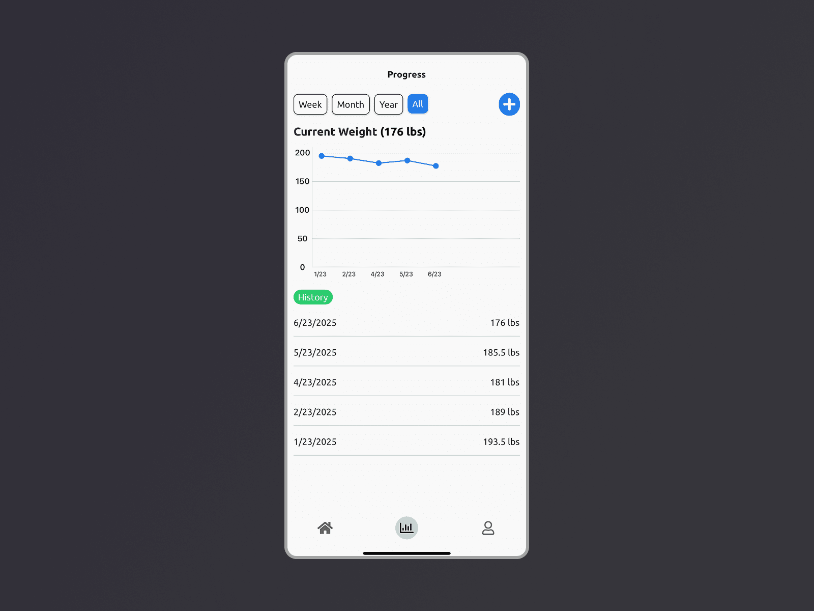 Homescreen with open bottom drawer