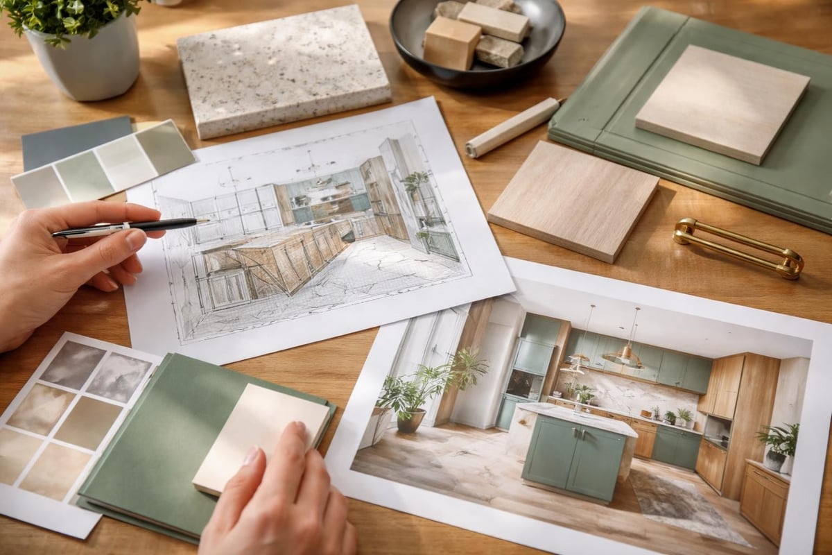 Keuken ontwerpproces