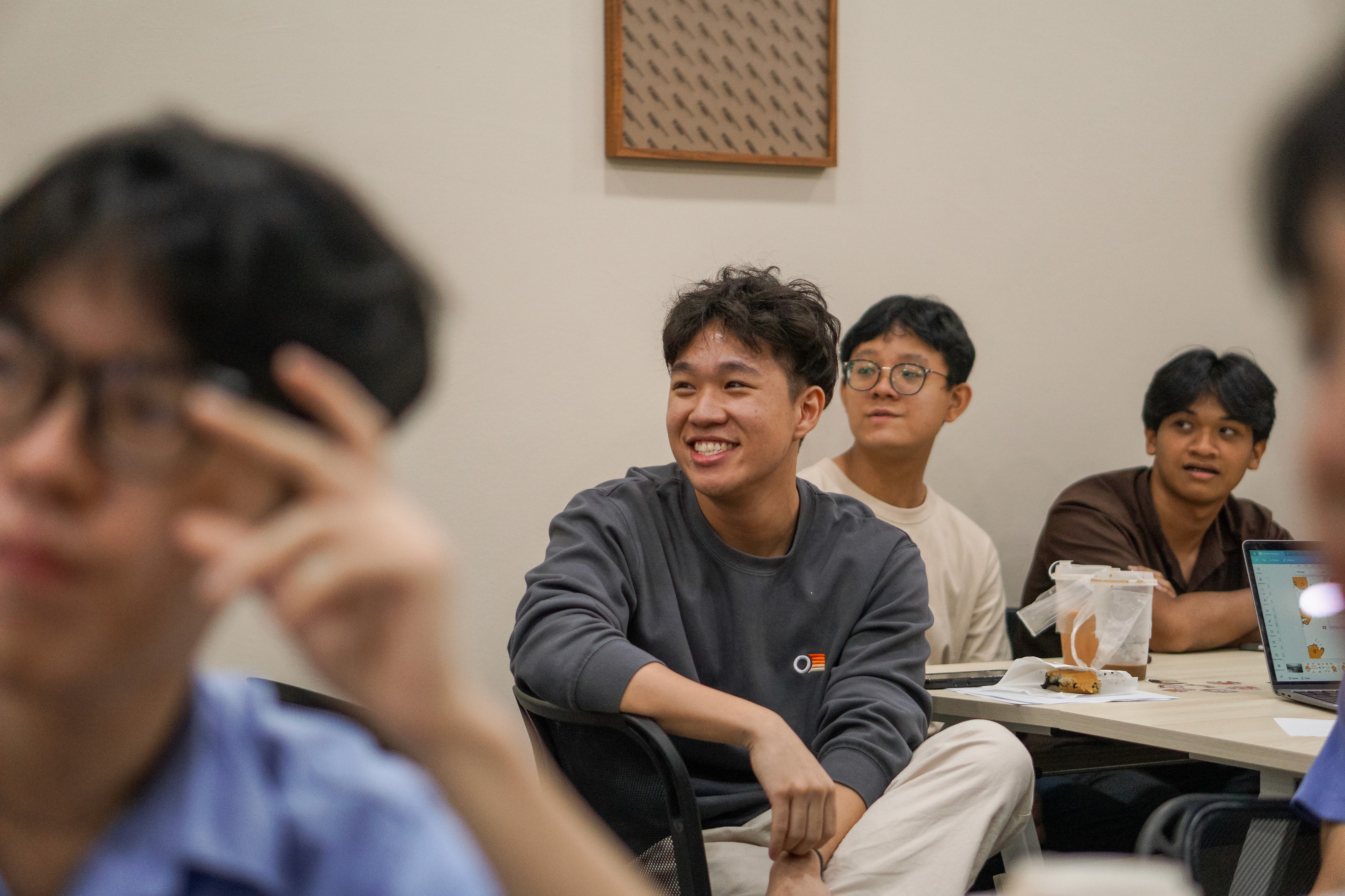 students studying together