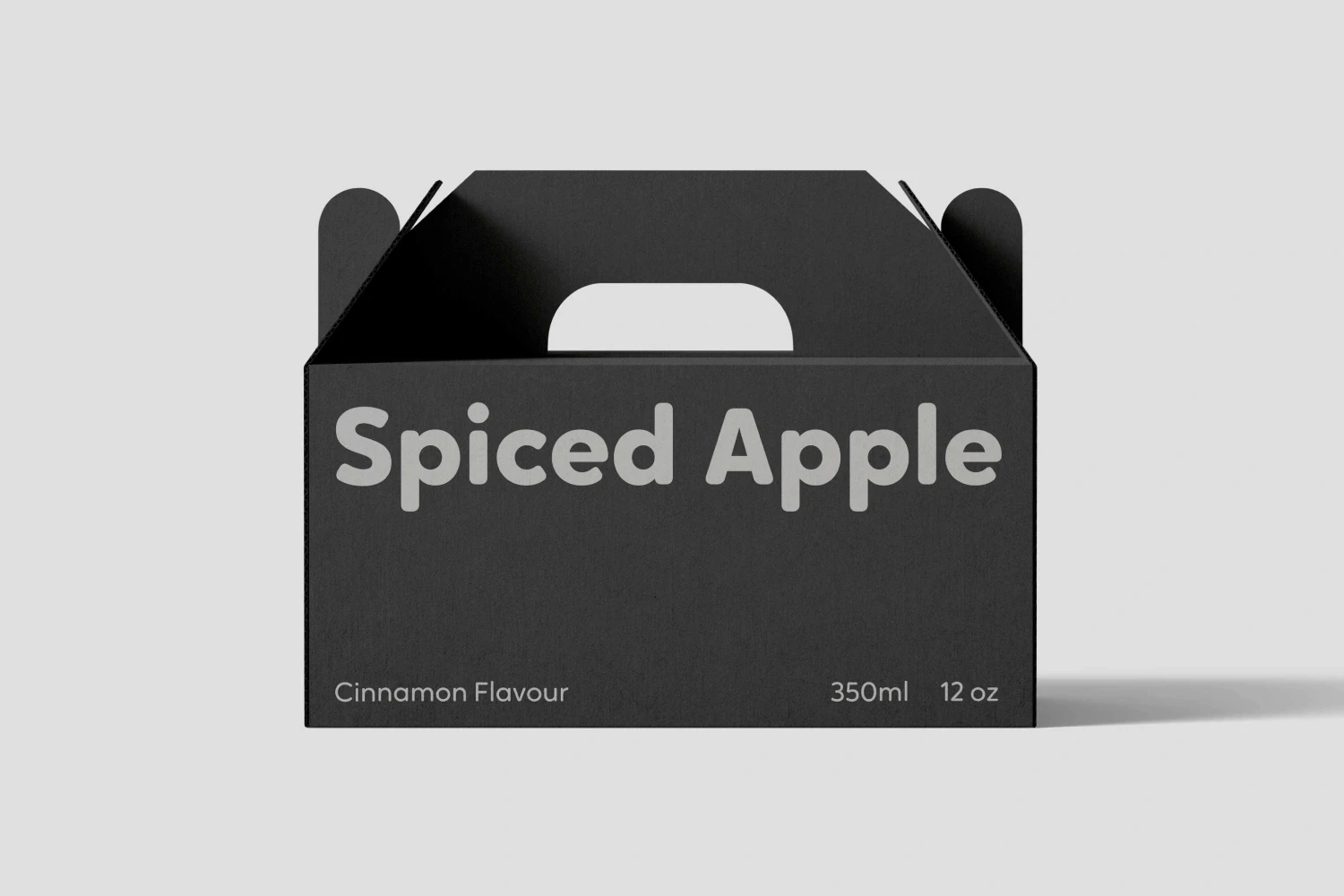 Spiced apple product mockup featuring bold text in Oktah Round Bold as a soft font for logo