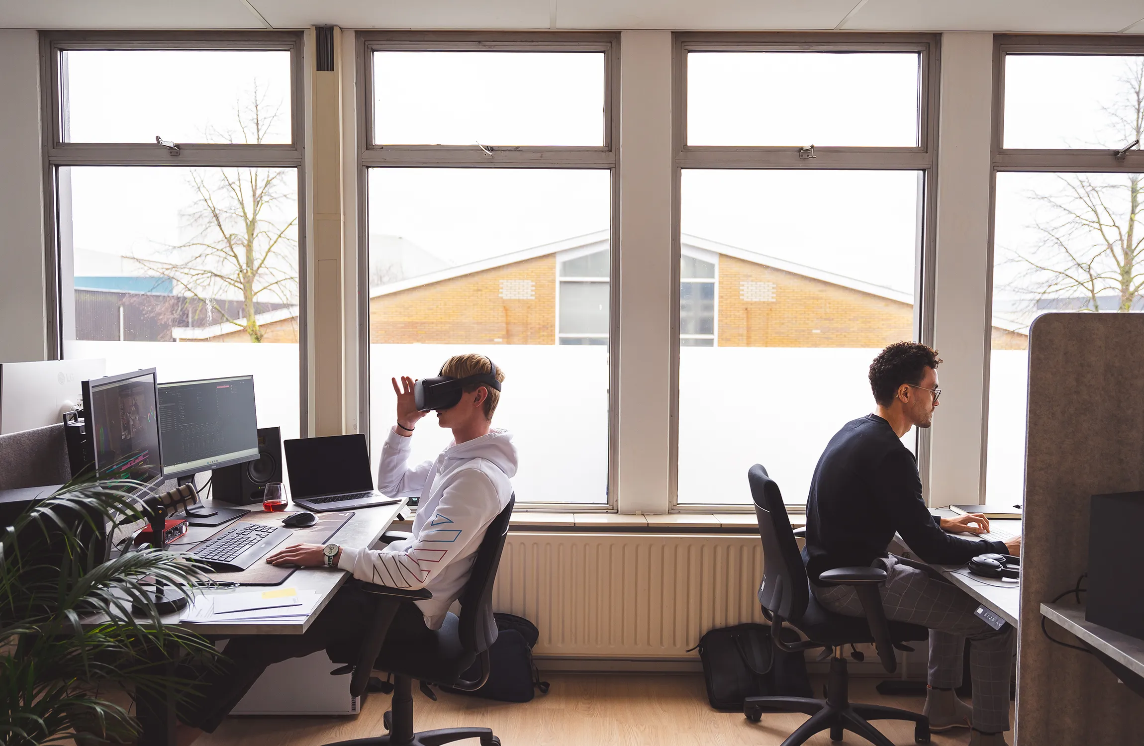 Image from a virtual reality film about the explanation of an assembly line (2)