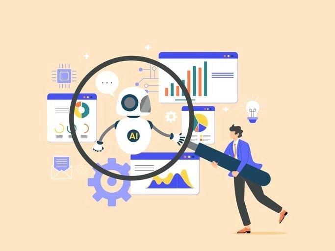 The image depicts a professional interview setting where a candidate and an interviewer are engaged in a discussion about technical concepts in a modern office environment. The atmosphere suggests a structured interview process, emphasizing effective communication skills and preparation for job interview questions.