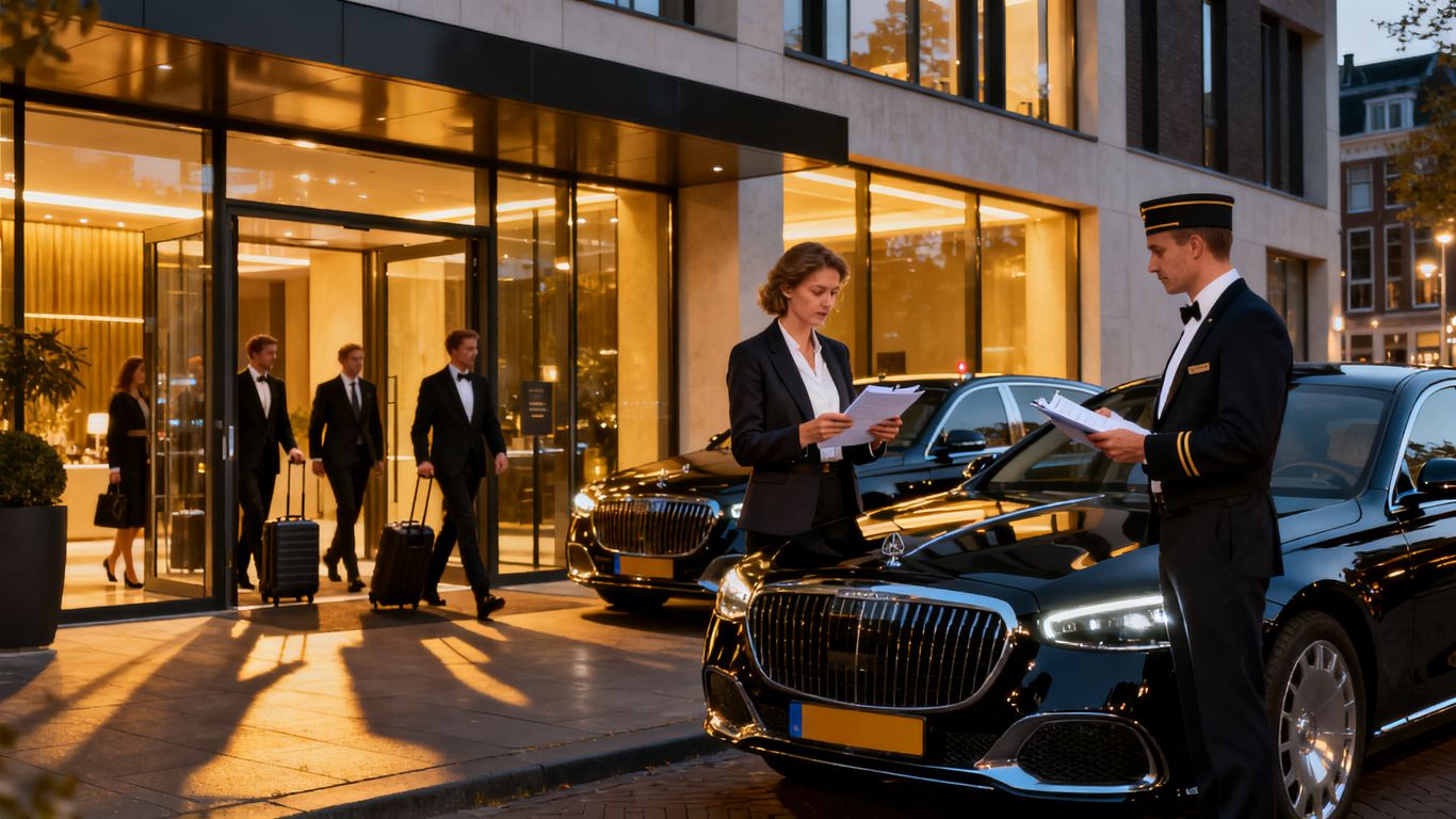 Planningsgesprek voor VIP evenementvervoer