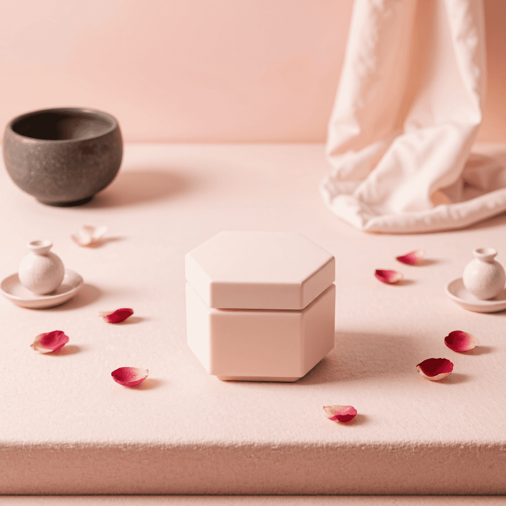 product photography of hexagonal shape