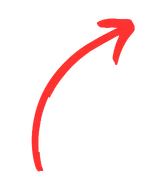 Red growth arrow pointing upwards on a grey bar chart.