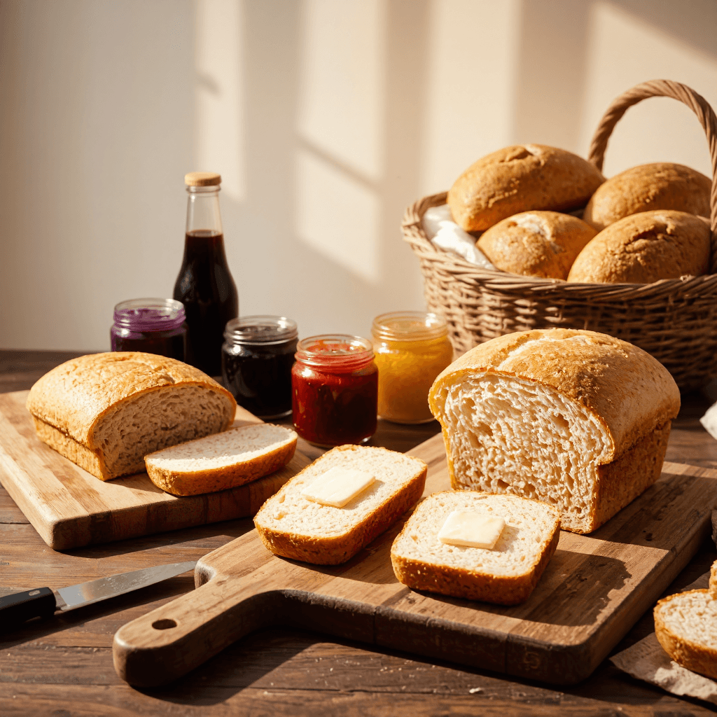 product photography of bread