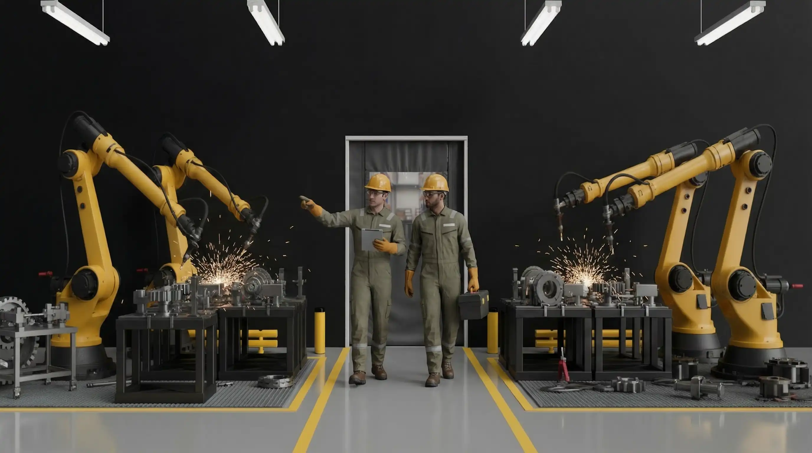 ai visualisatie van dark factory