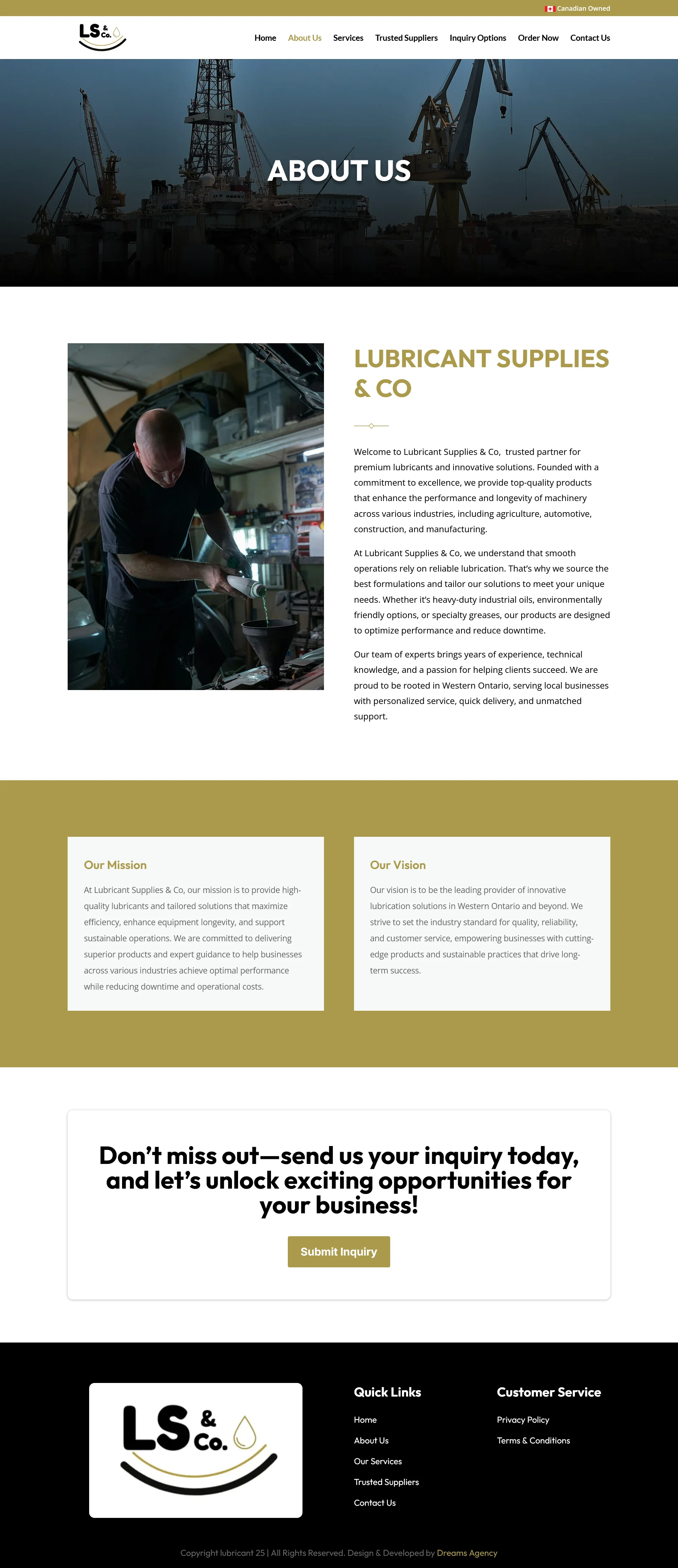 About Us - Lubricant Supplies & Co