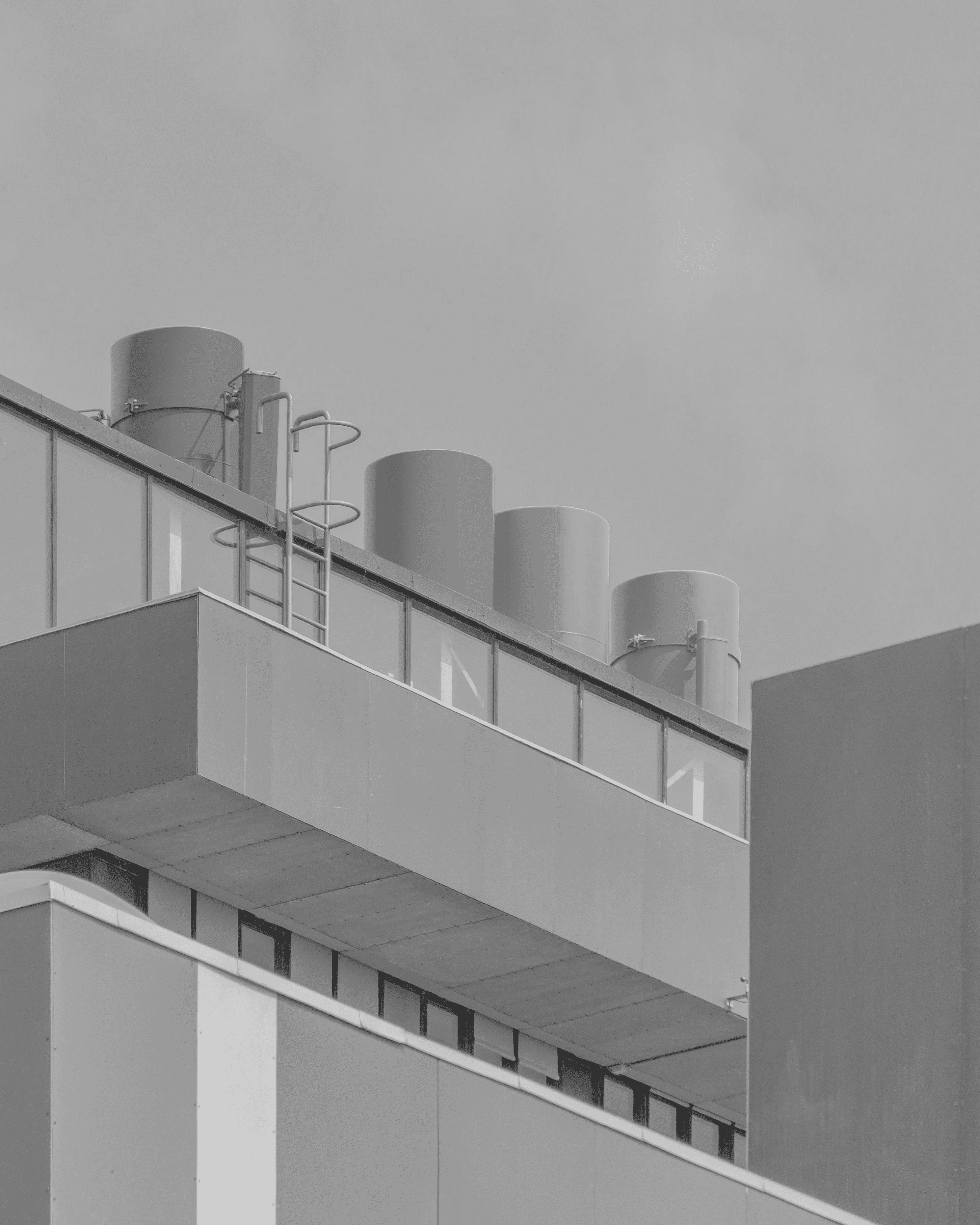 glass walled building