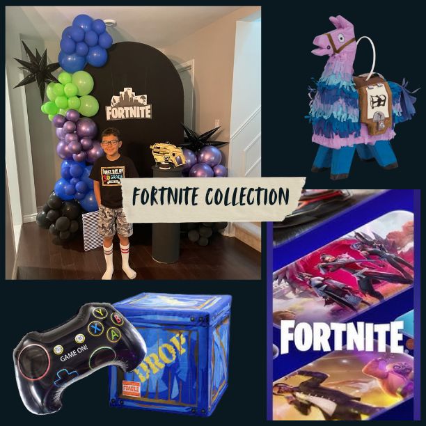 Baby shower balloon arch with a cake stand. The balloons are in 7 inch and 5 inch sizing and colors green, gold and white.