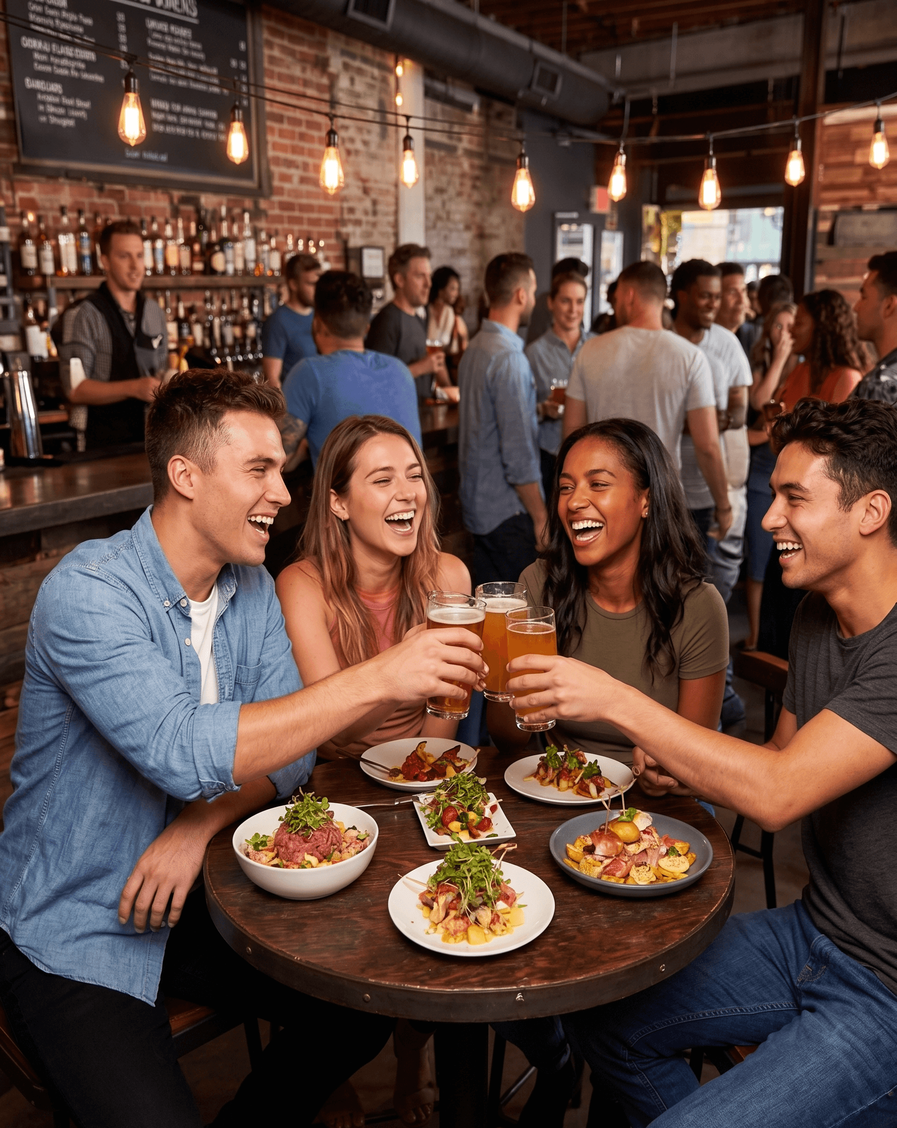 4 people on a double date