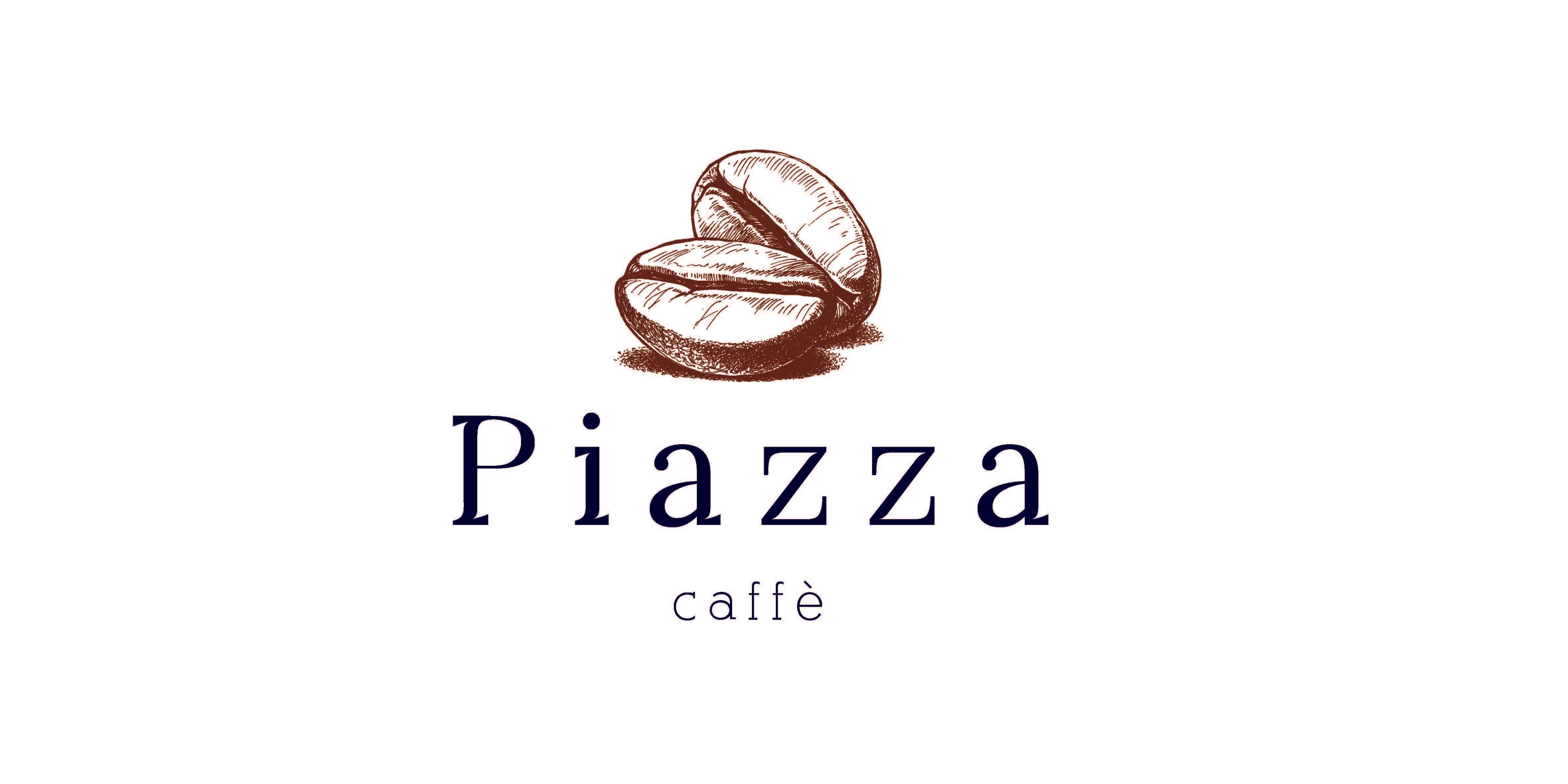 Piazza caffe logo on white background