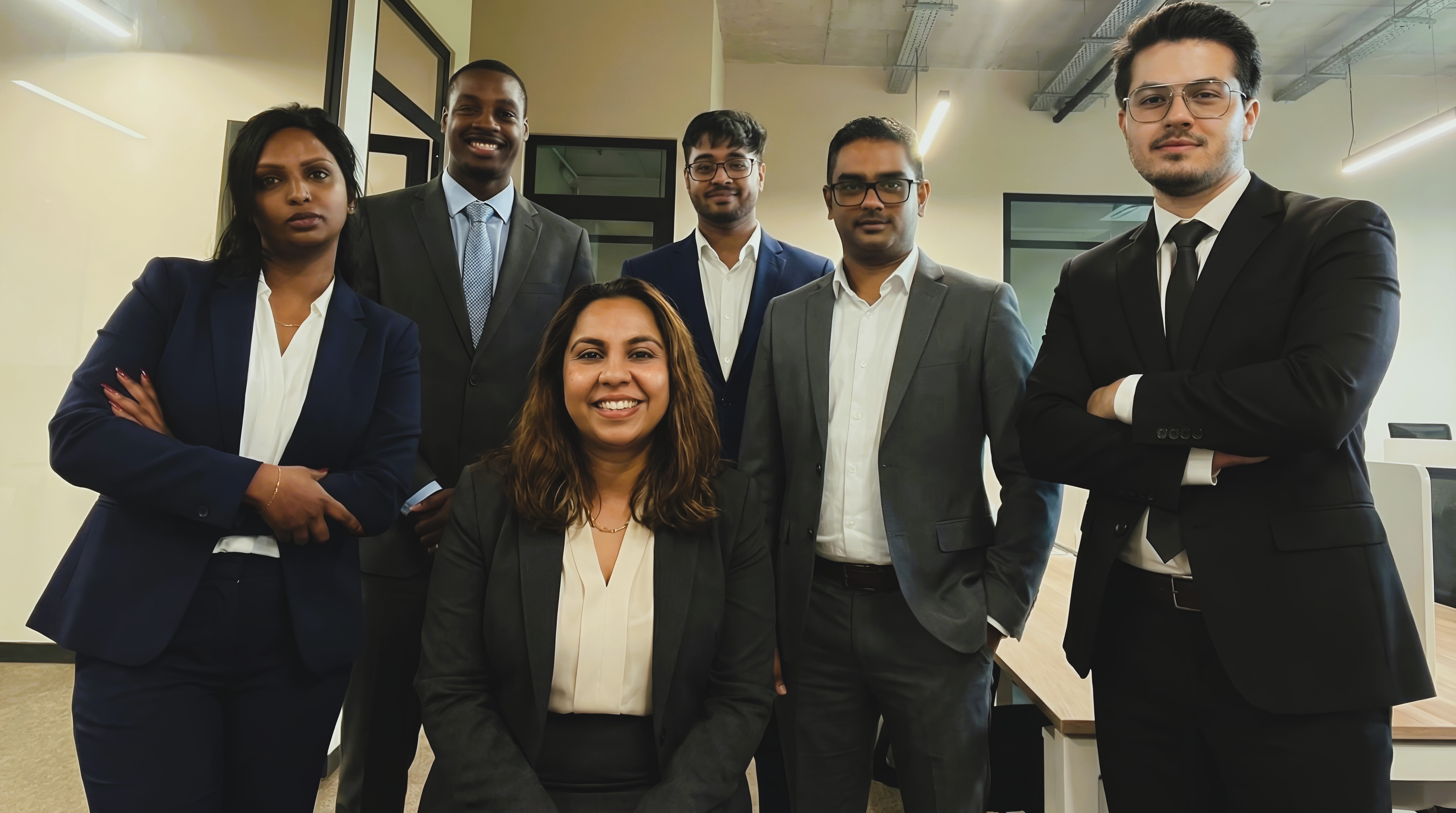 Team Photo from the Mauritius Era: Eraj on the Right