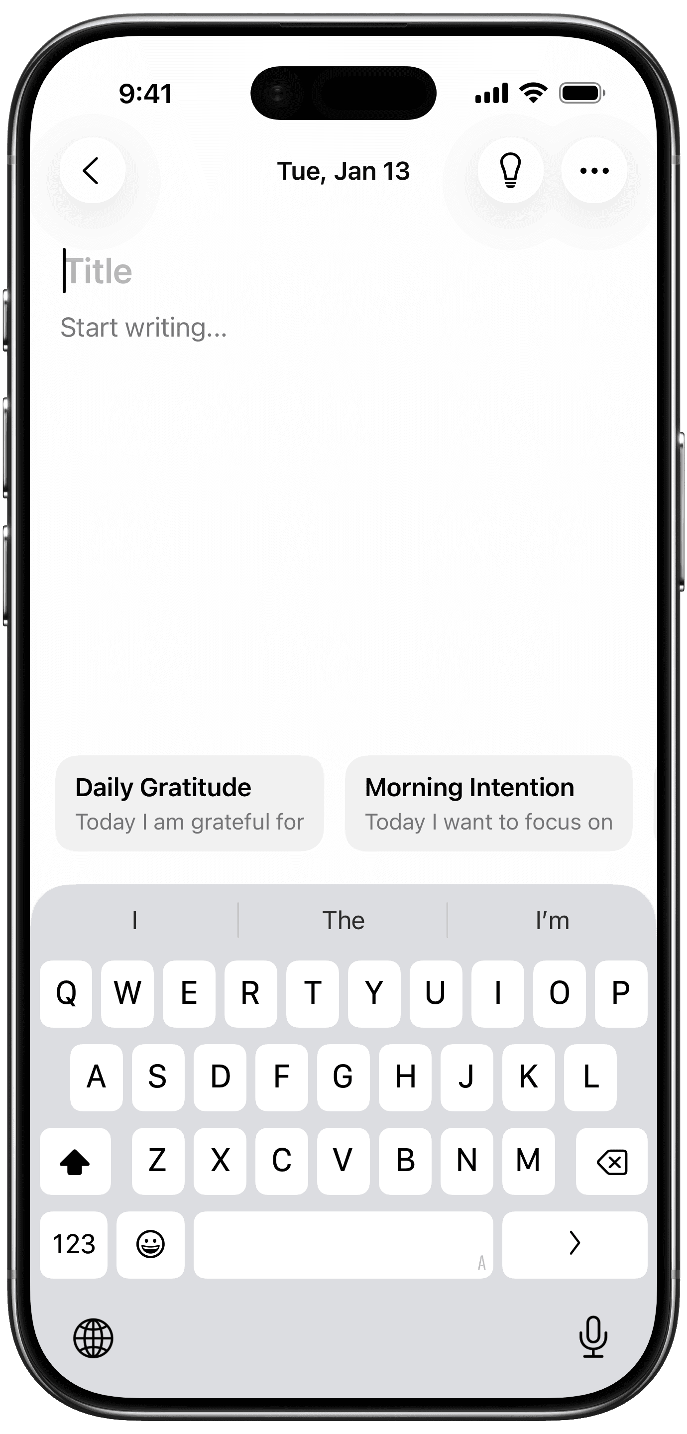 Easlo Journal on iPhone