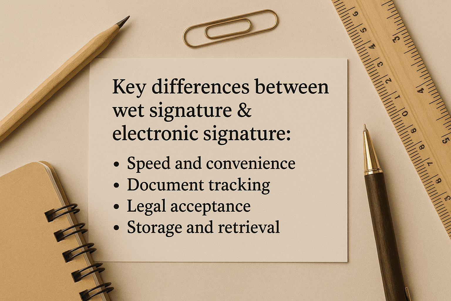 wet signature vs electronic signature
