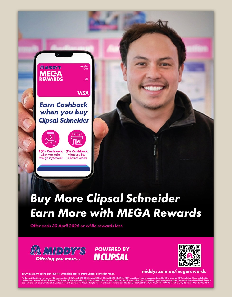 Middy's Electrical campaign Poster