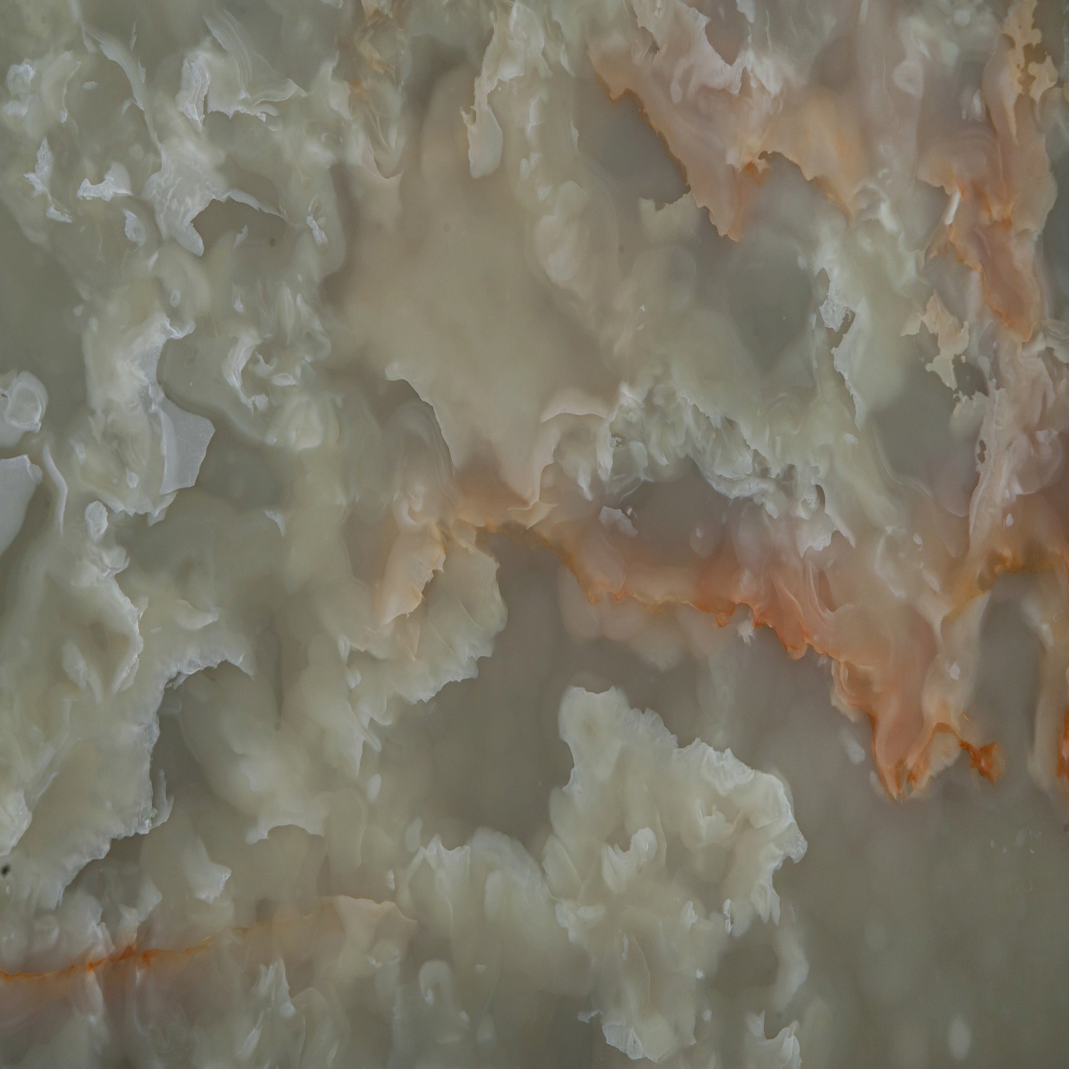 Vanilla White Onyx natural patterning