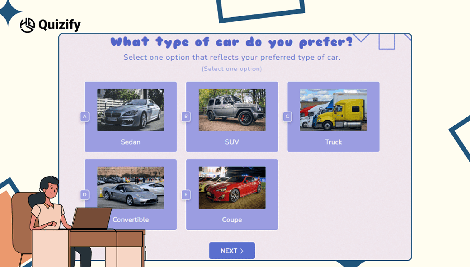 Personality Quizzes for Quizify