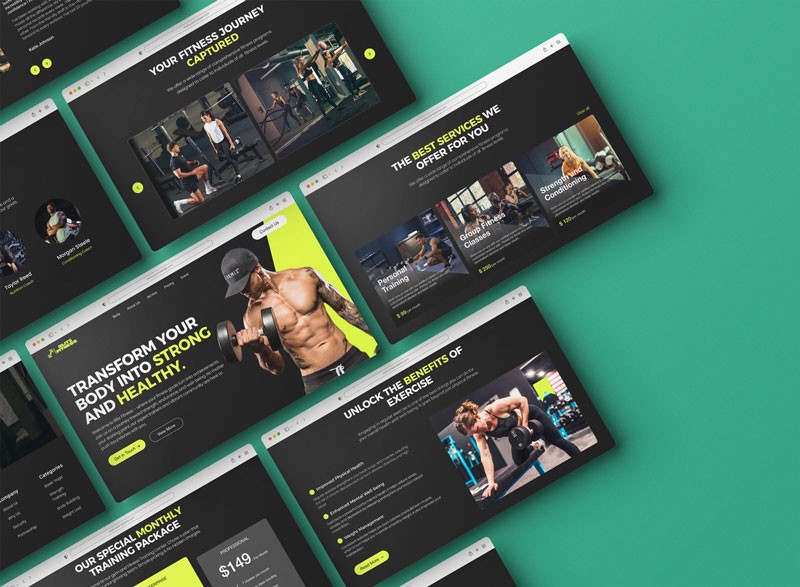 Blitz Fitness GHL Website Template for gym