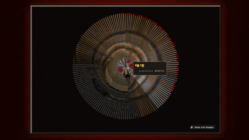 Doom rendered as a radial chart with Graphy