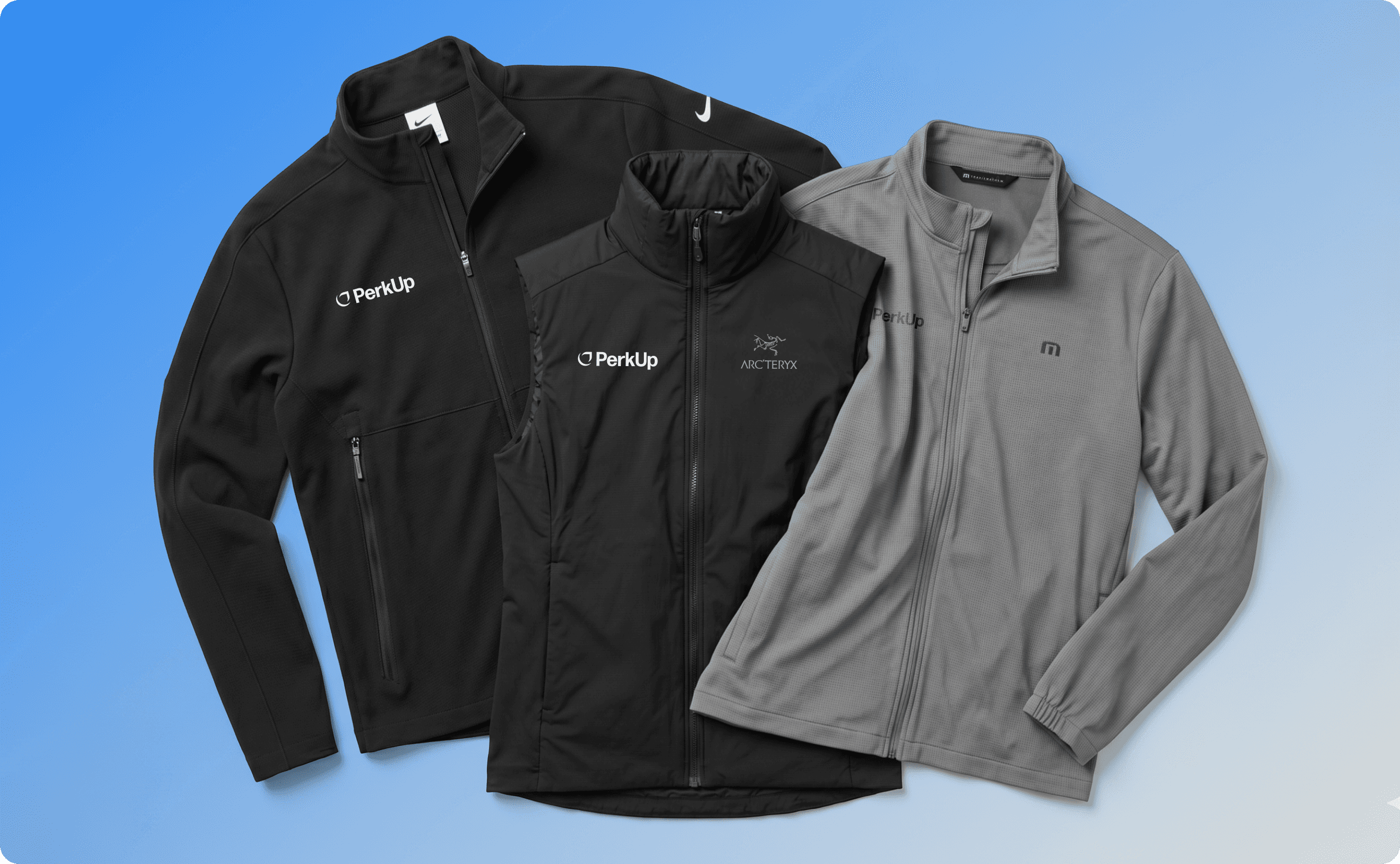 Three North Face alternative jackets.
