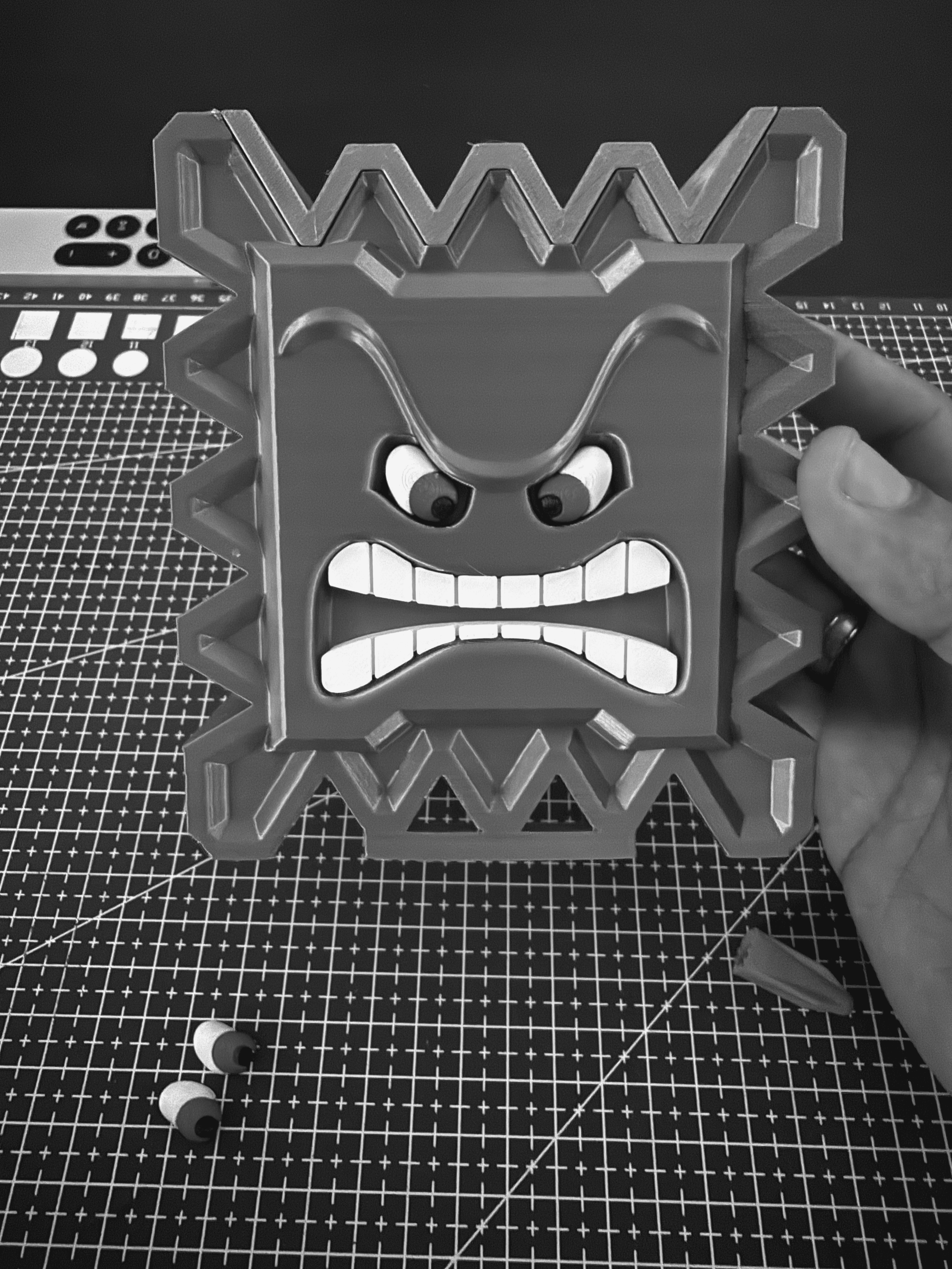 Making beats with his home setup