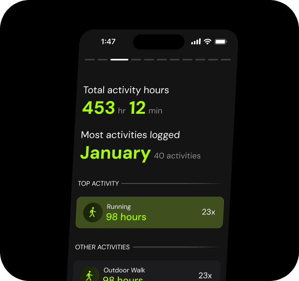 Clario cashflow overview card displaying income and expense trends over the past 7 days with a line chart.