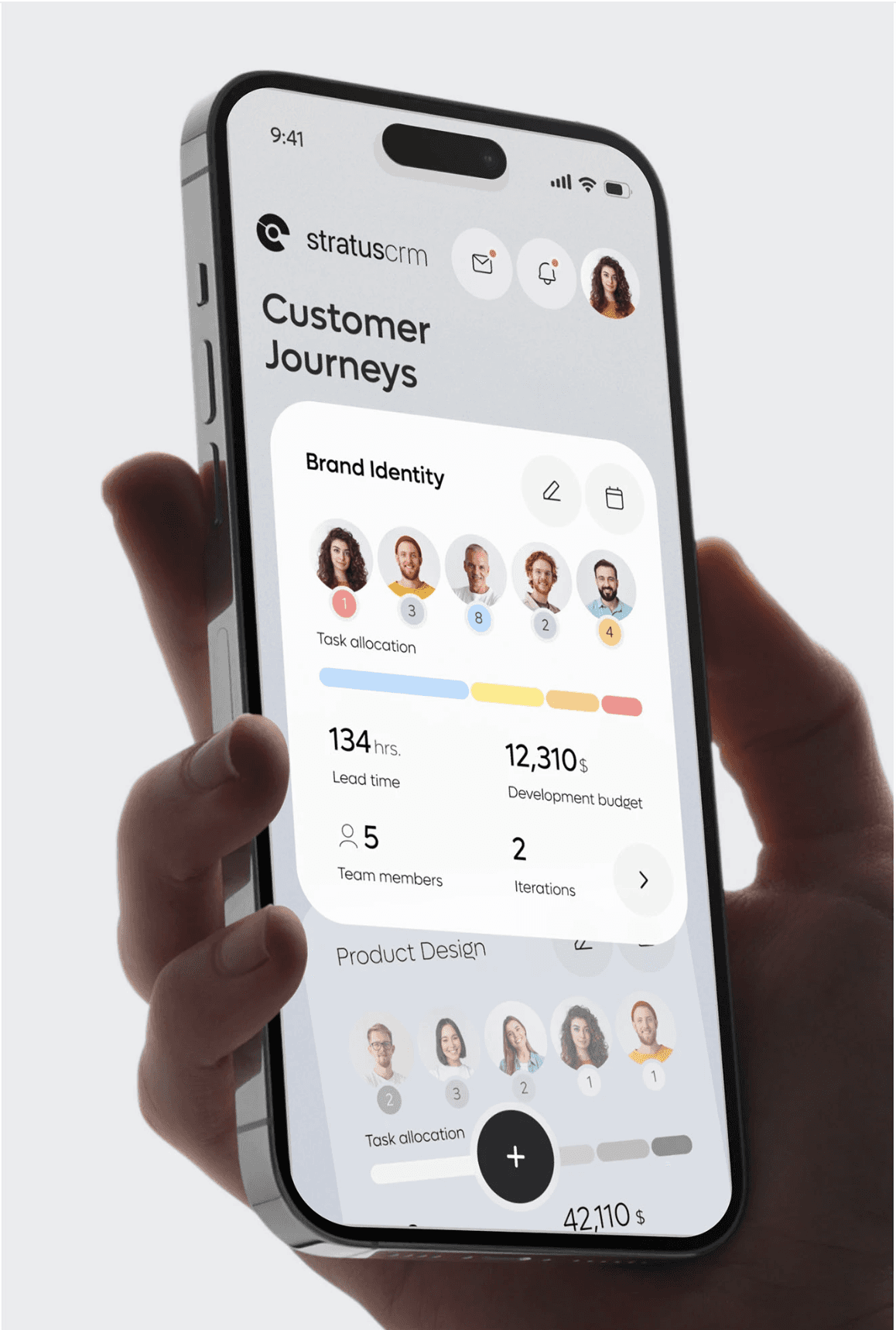 Portrait of portfolio creator – back view