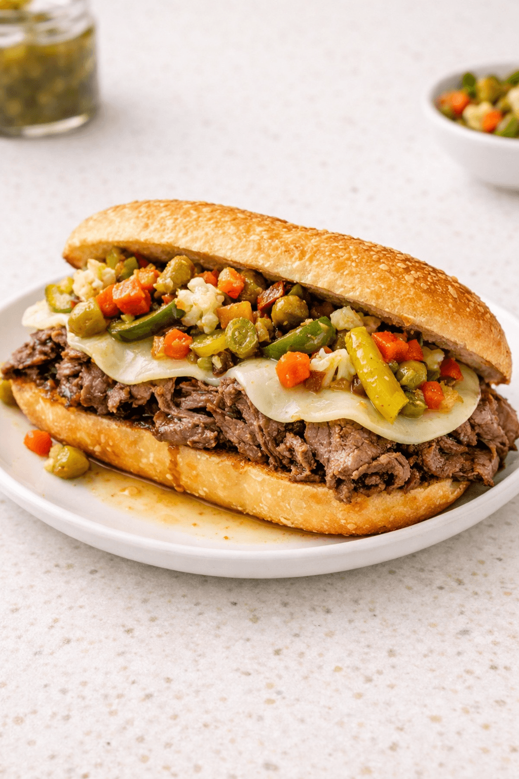 A school building stands against the backdrop of a clear sky